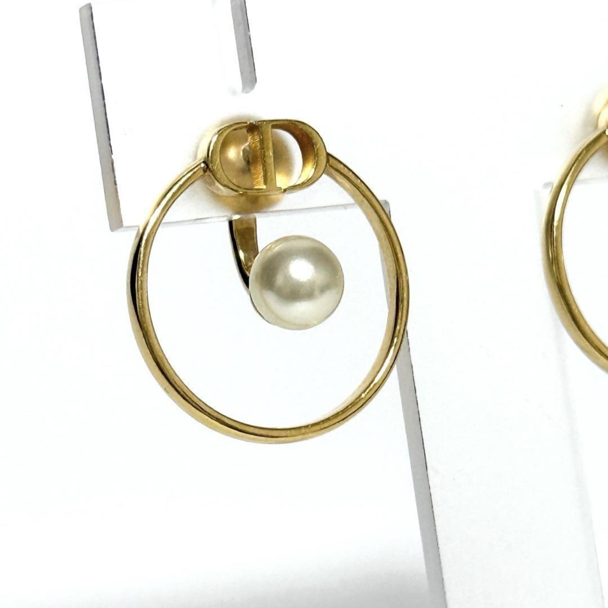 Earrings Artificial Pearl and Metal