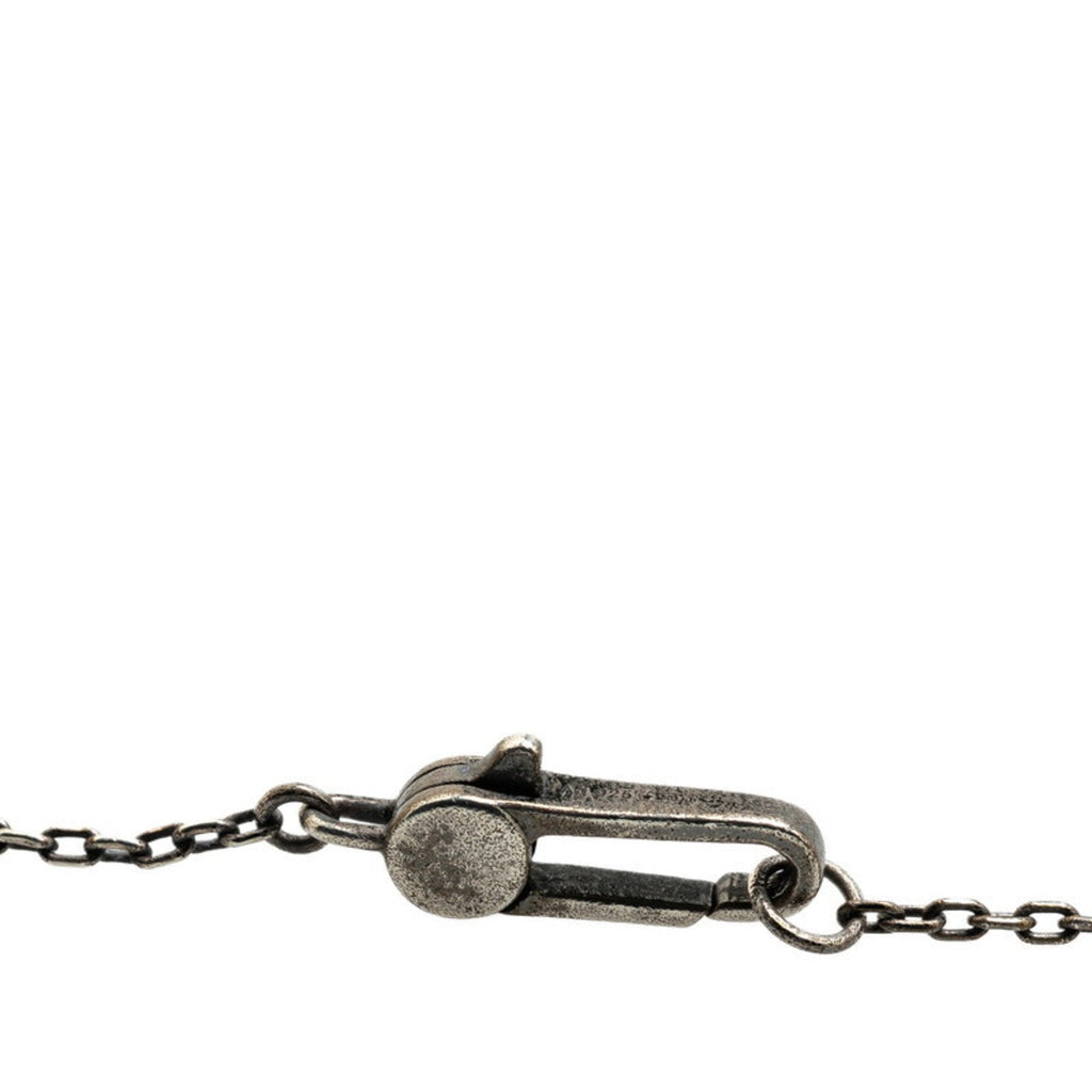 Cutout G Cross Pendant Necklace Sterling Silver