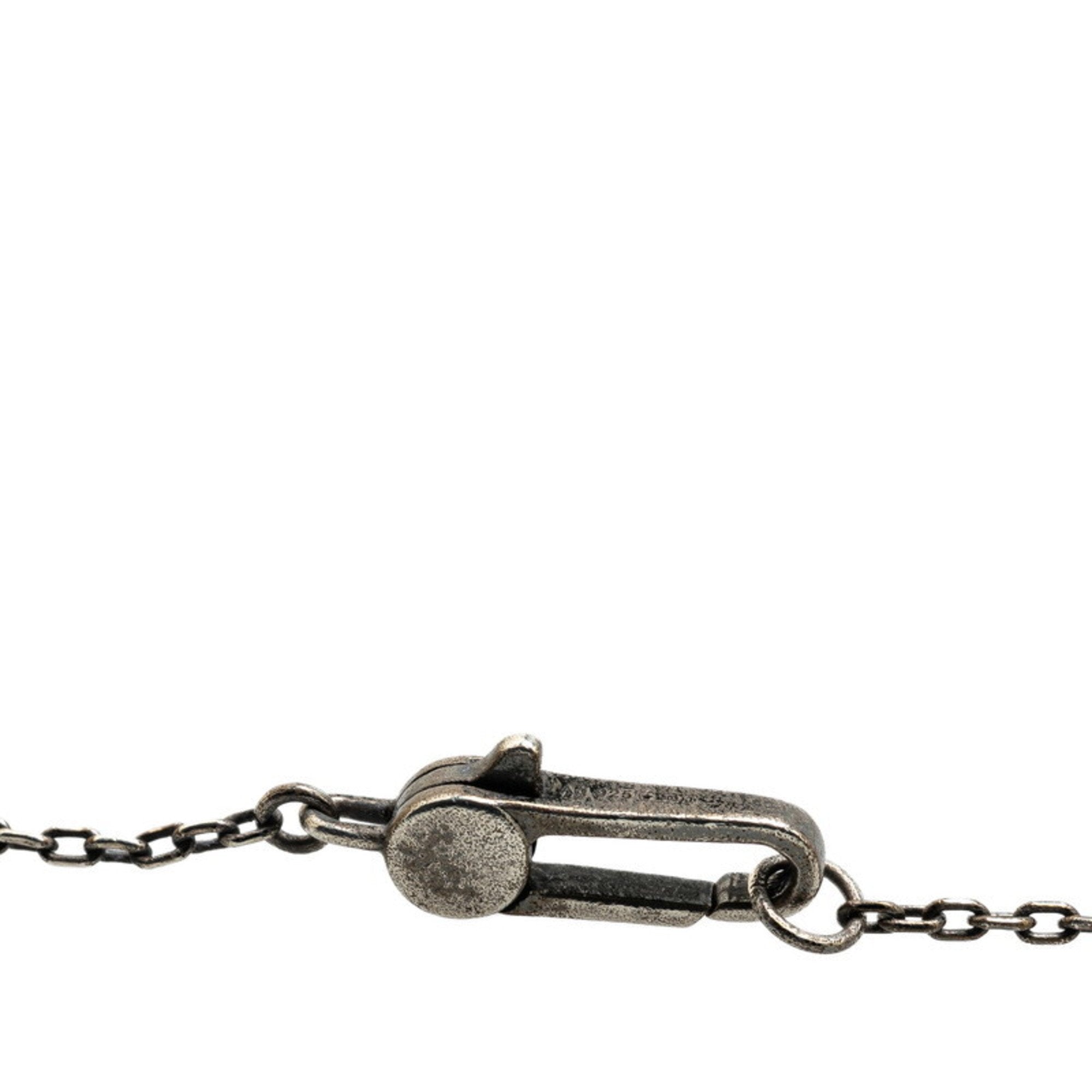 Cutout G Cross Pendant Necklace Sterling Silver