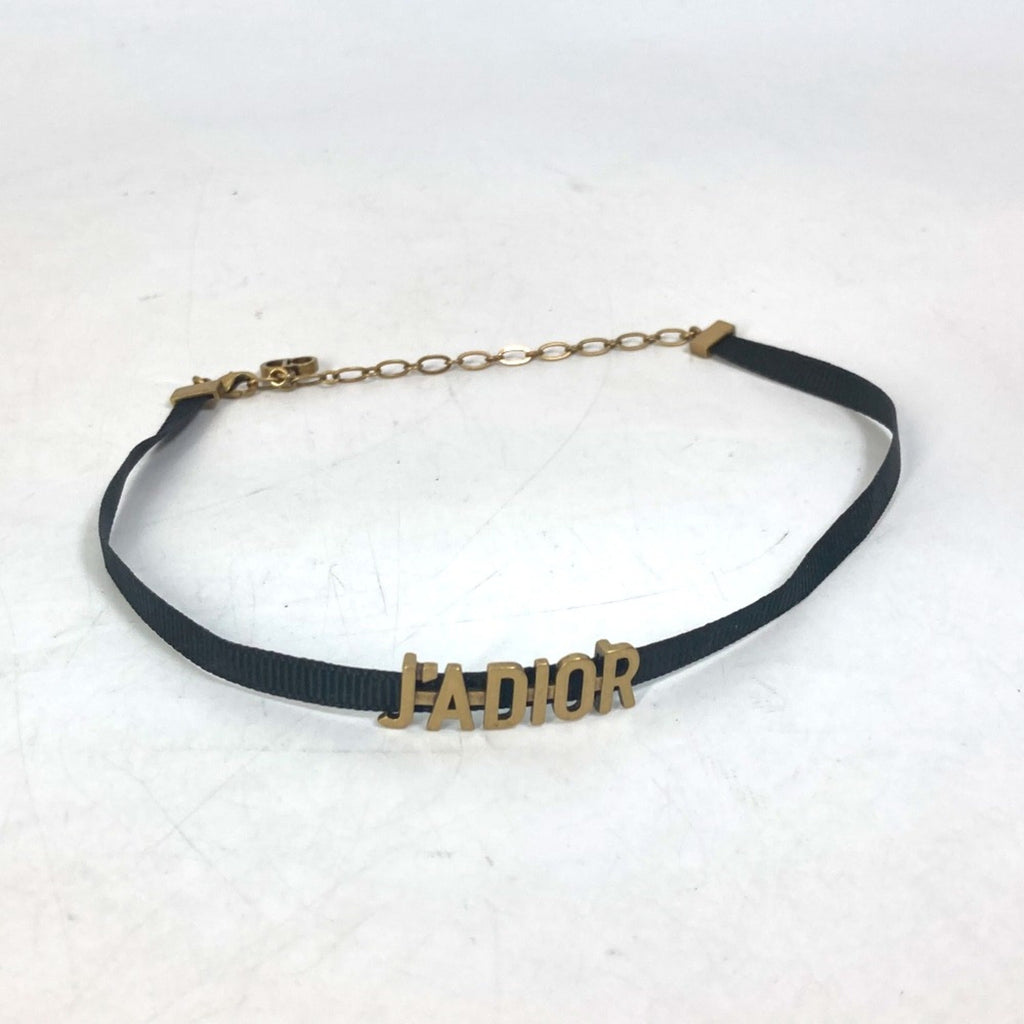 Choker Necklace Gold Black
