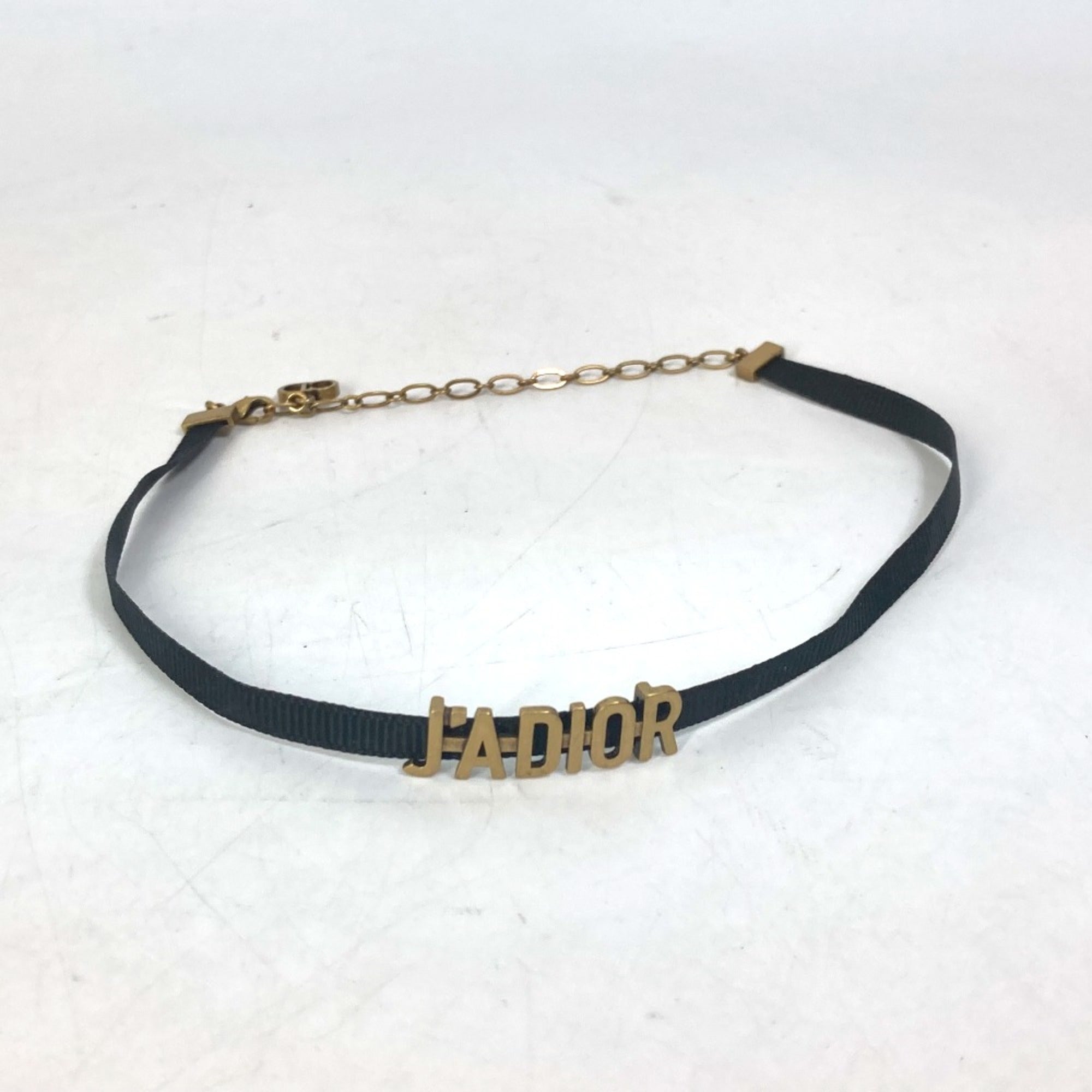 Choker Necklace Gold Black