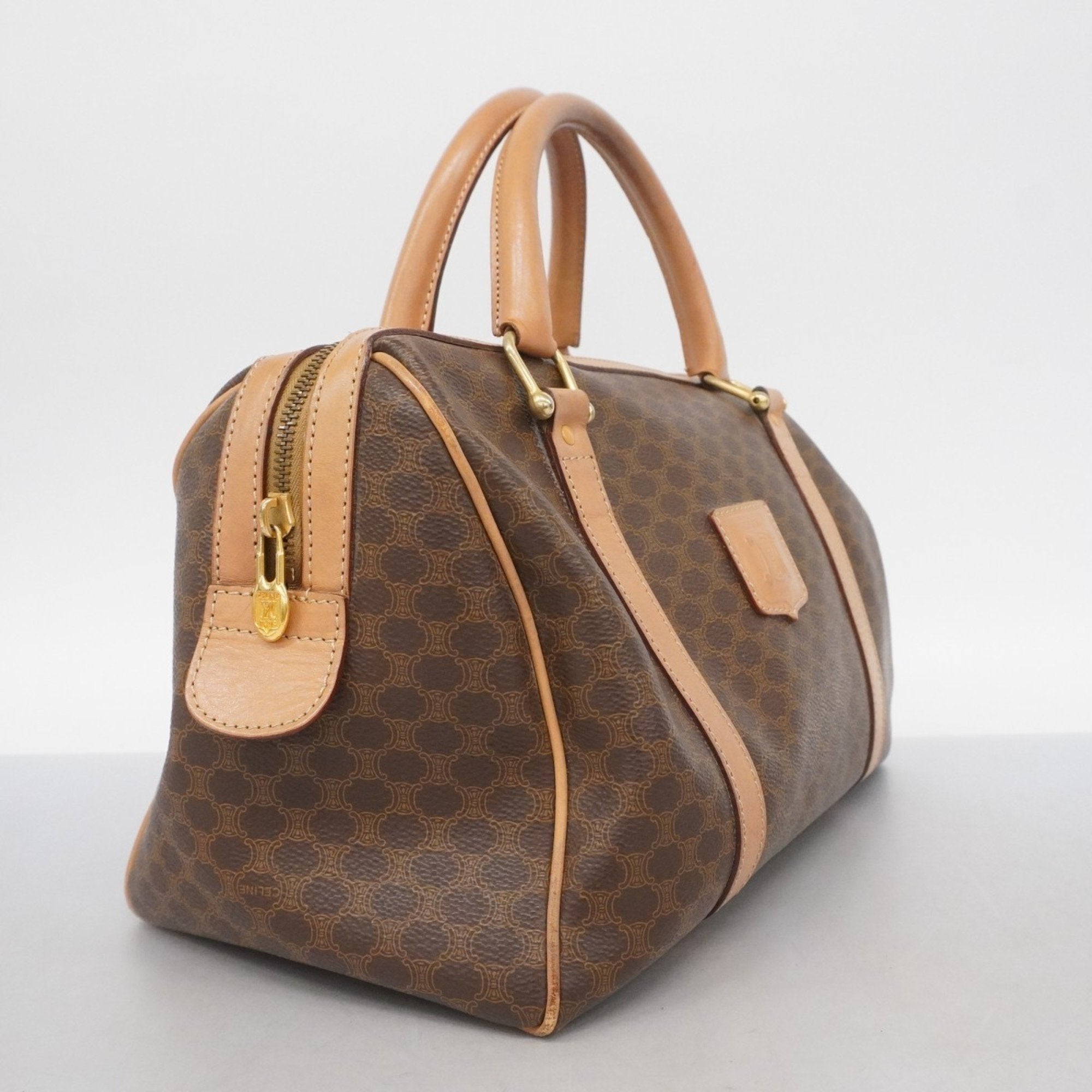 Vintage Duffle Bag Macadam Coated Canvas Medium