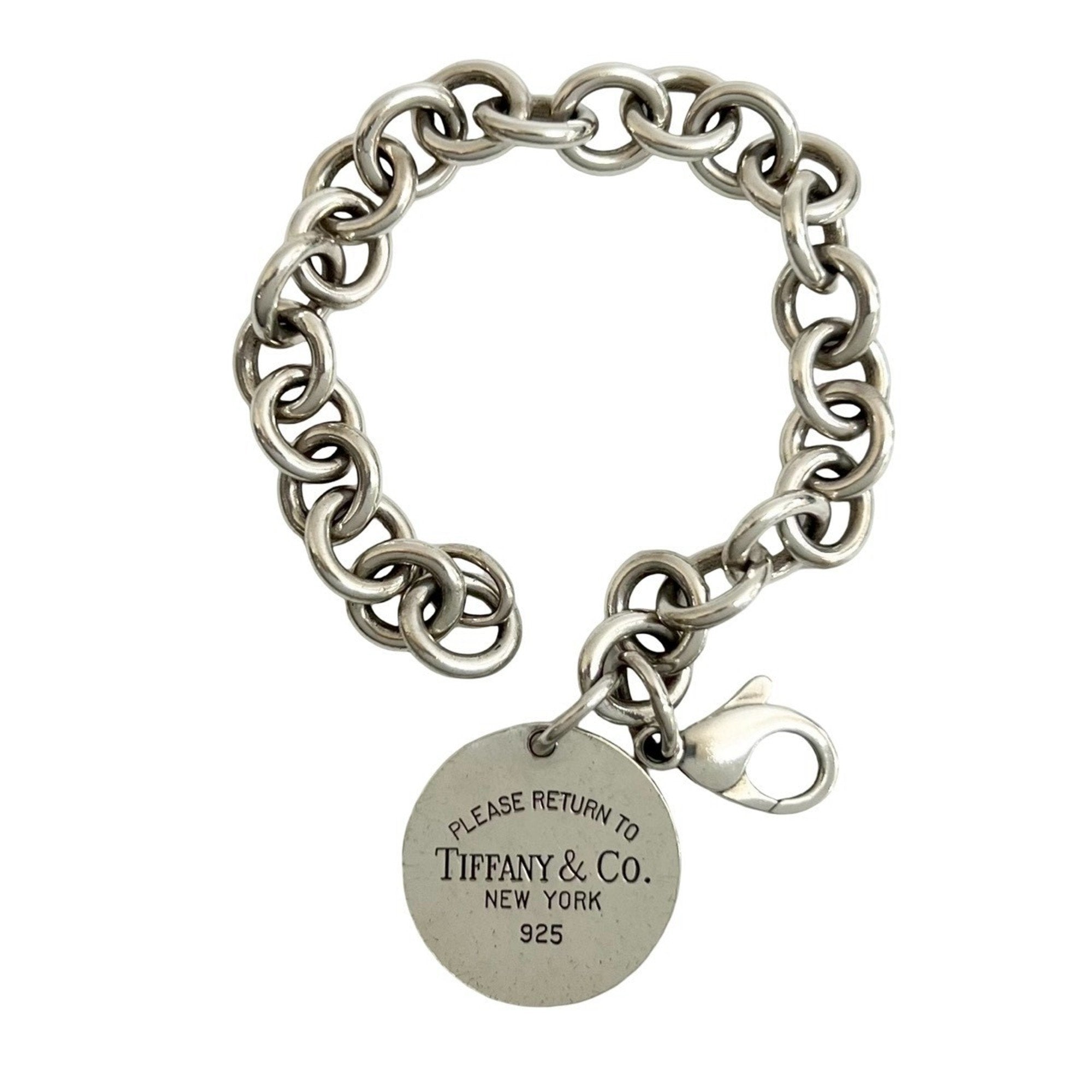 Round Tag Bracelet Sterling Silver