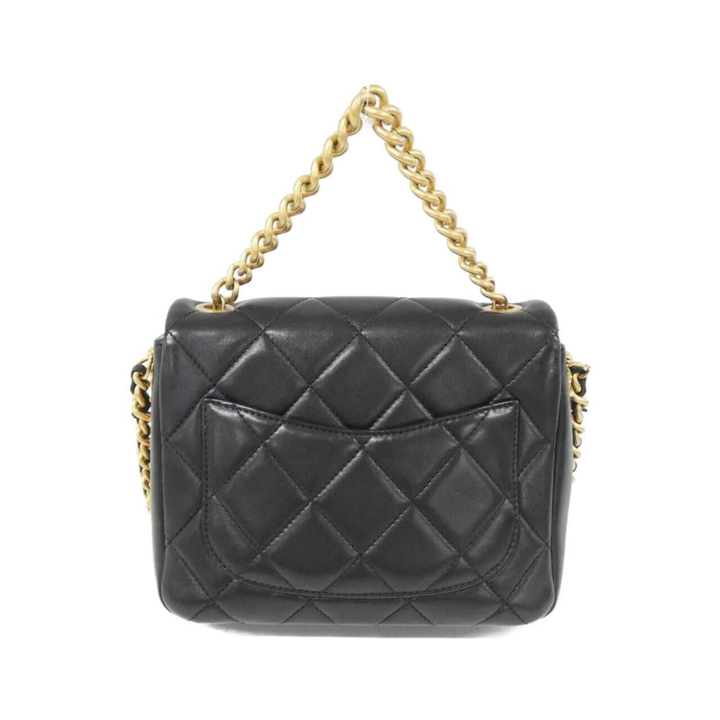 Side Note Flap Bag Quilted Lambskin Small