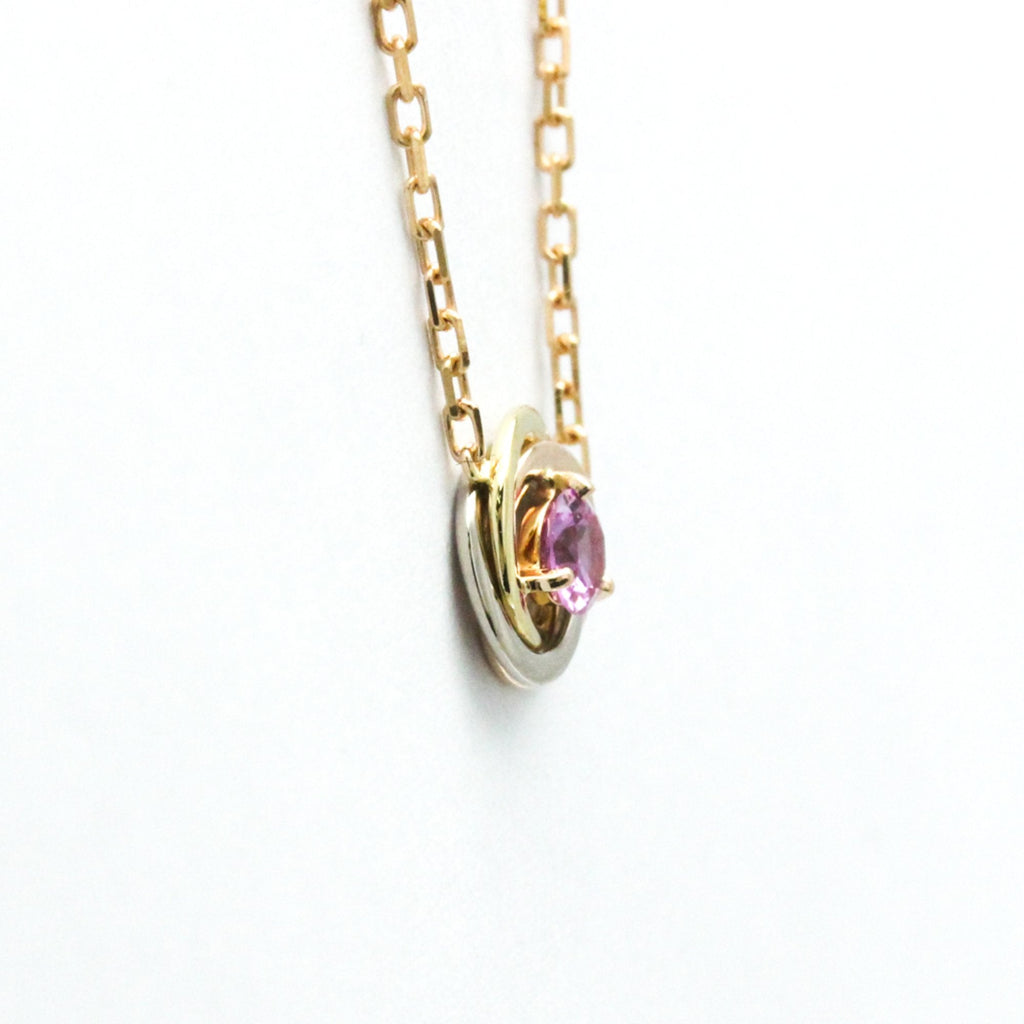 Trinity Pendant Necklace 18K Tricolor Gold