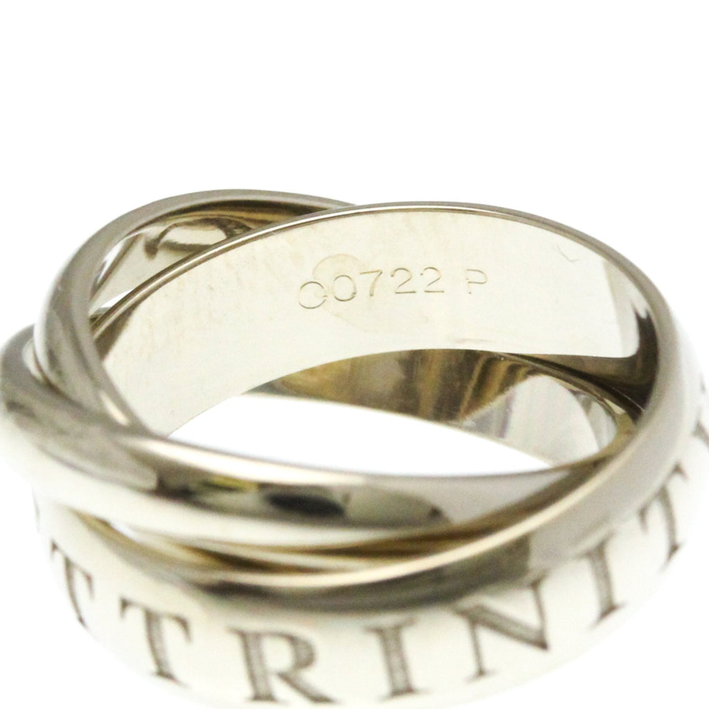 Trinity Ring Sterling Silver and 18K White Gold