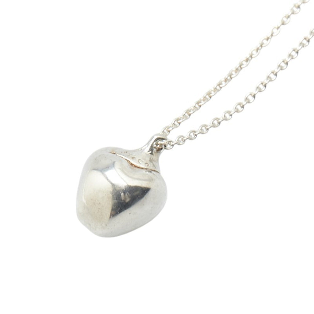 Apple Motif Pendant Necklace Sterling Silver