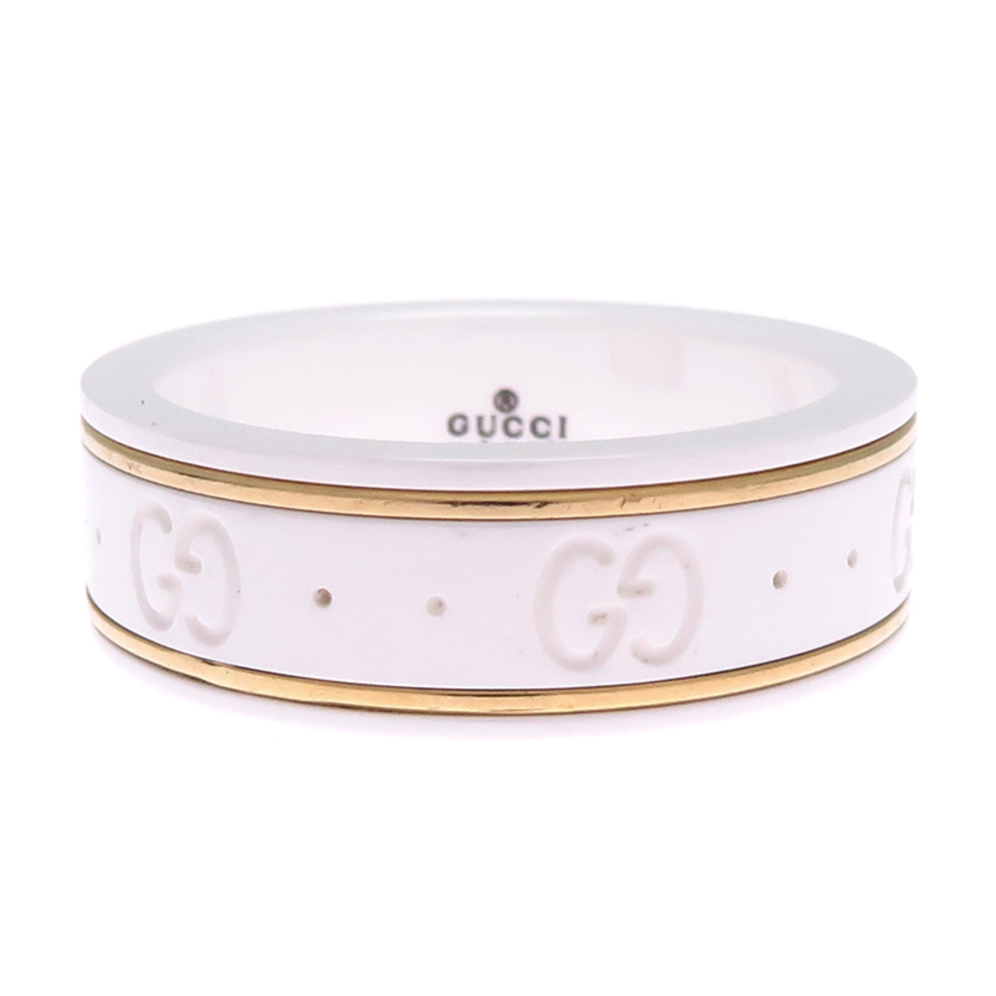 Icon Ring Ceramic and 18K Yellow Gold