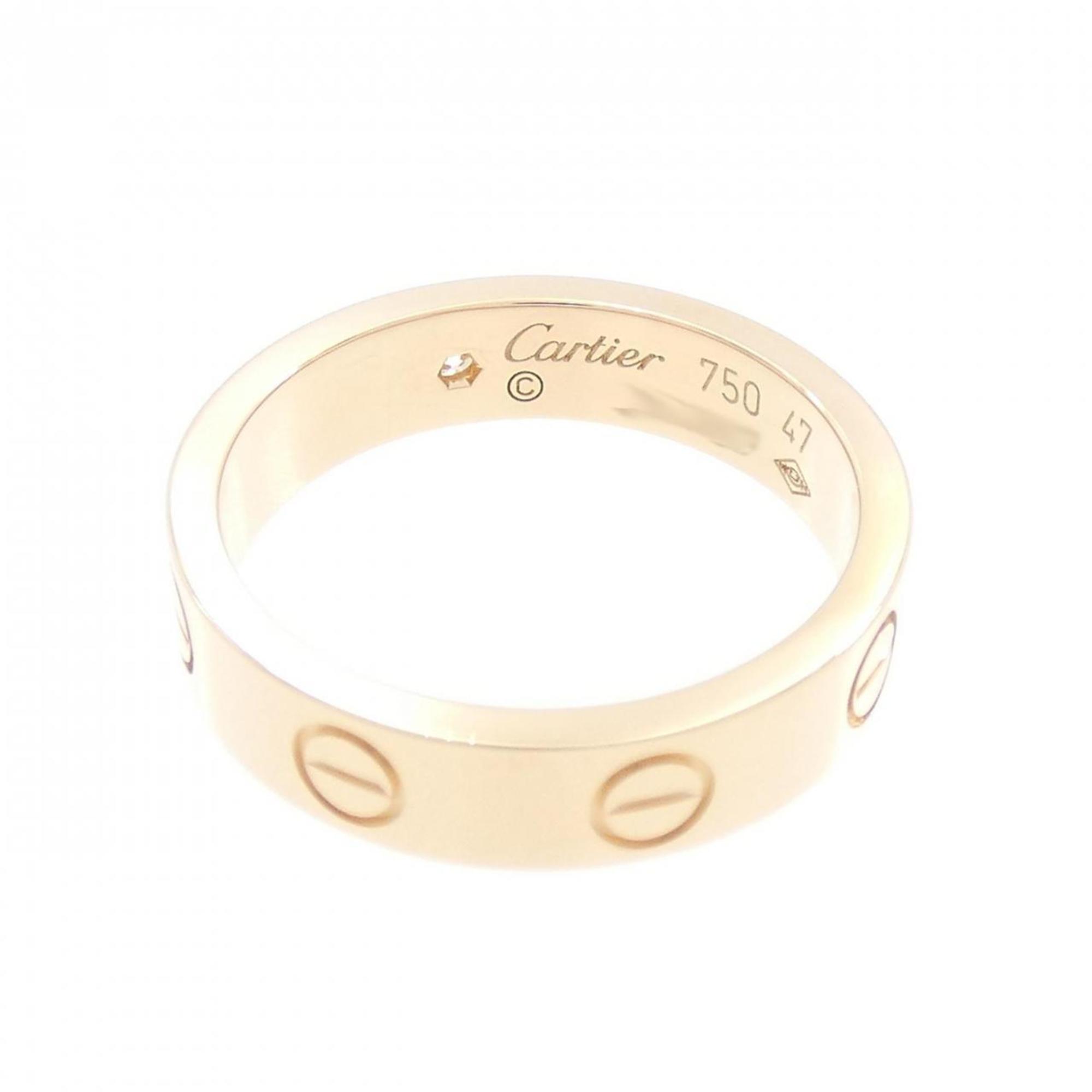 Love Ring Pink Mini with Diamond