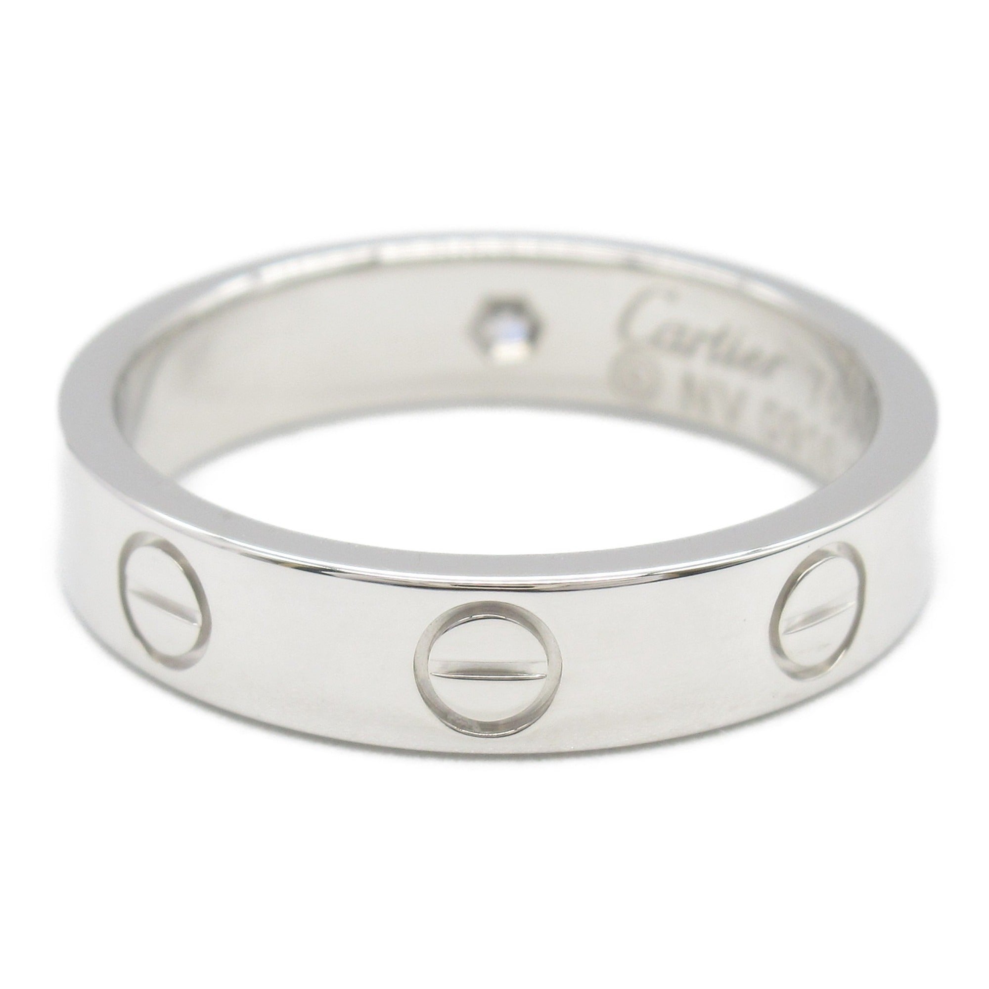 Ring 18K White Gold with Diamond Mini