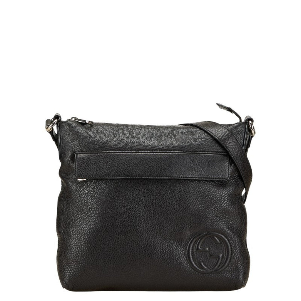 Soho Front Pocket Messenger Bag Leather Medium