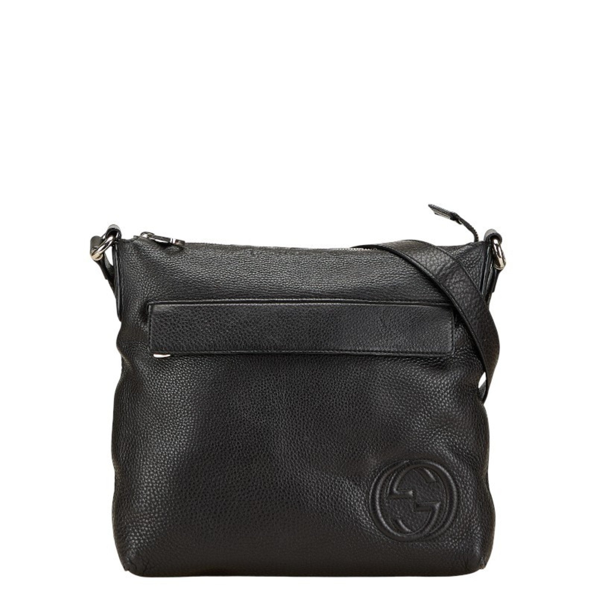 Soho Front Pocket Messenger Bag Leather Medium
