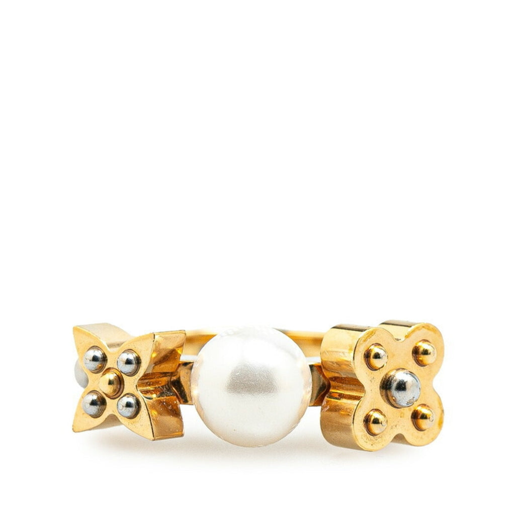 Ring Metal Gold with Pearl