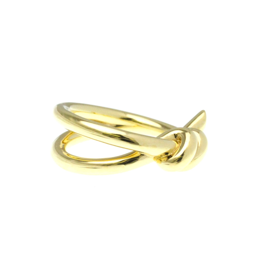 Knot Double Row Ring 18K Yellow Gold
