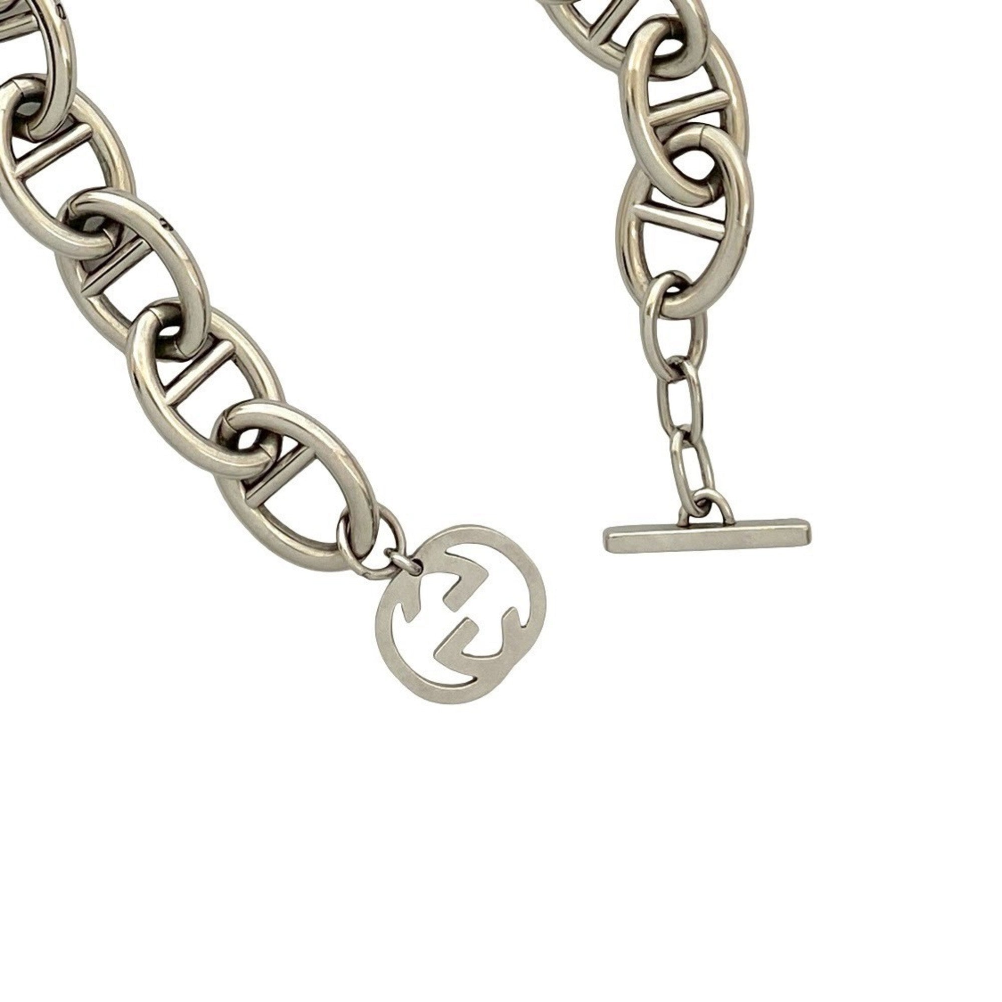 Anchor Chain Bracelet Metal Silver