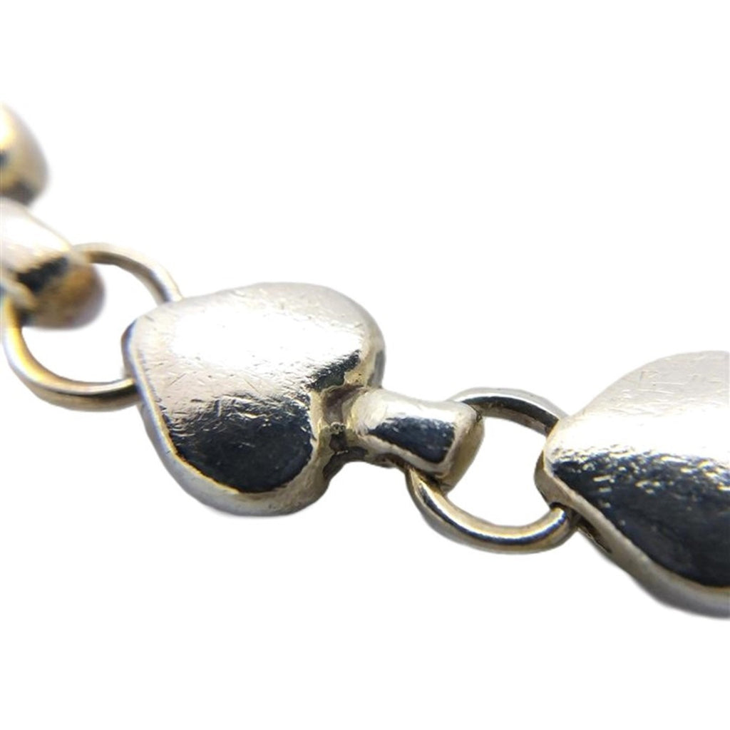 Puff Heart Bracelet Sterling Silver
