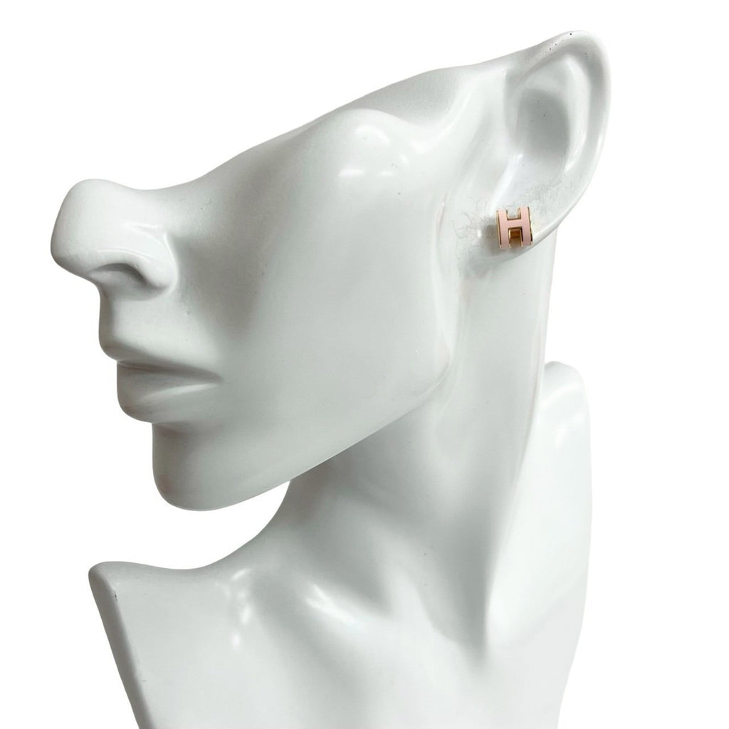 Pop H Earrings Gold-Tone Metal Gold-Tone Metal