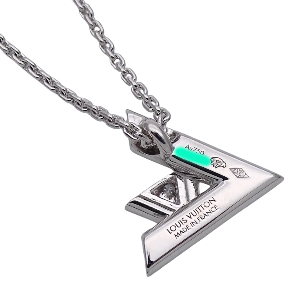 Volt One Pendant Necklace 18K White Gold Mini