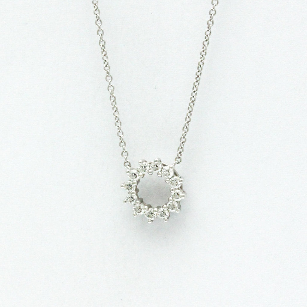 Pendant Necklace Platinum Mini with Diamond