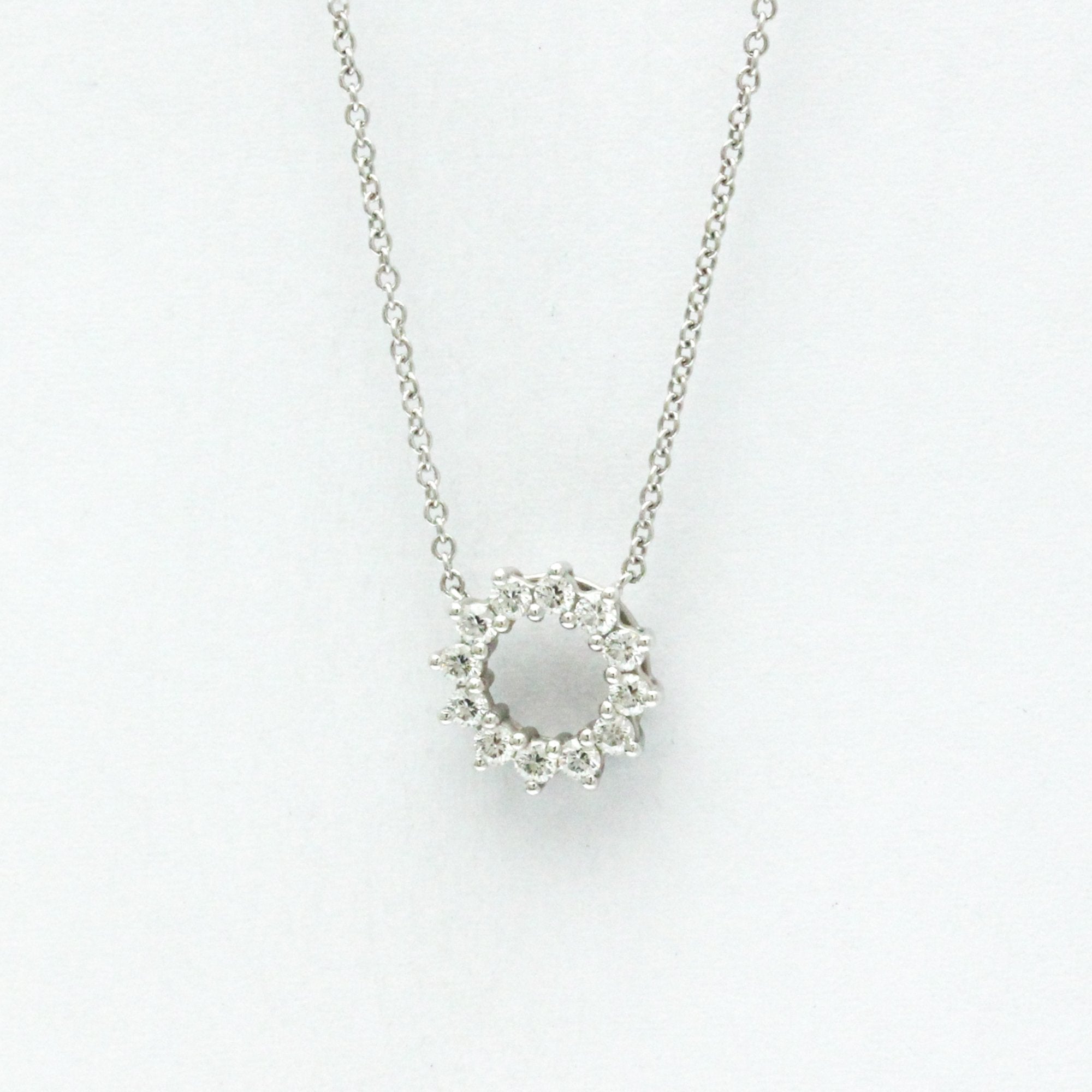Pendant Necklace Platinum Mini with Diamond