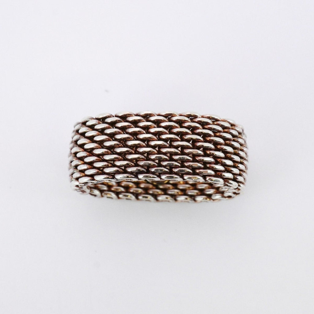 Somerset Mesh Ring Sterling Silver