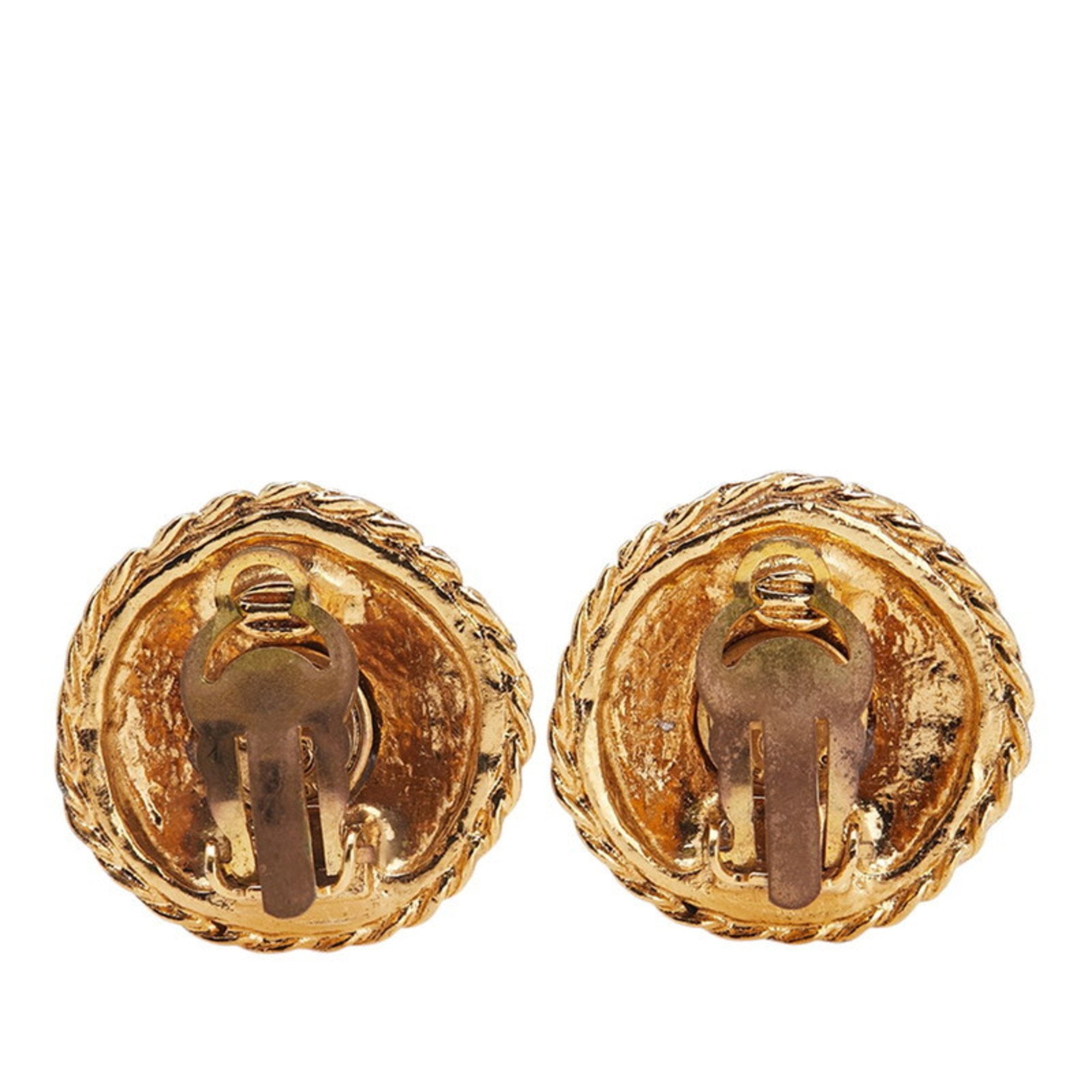 Clip-On Earrings Clip-On Gold-Tone Metal