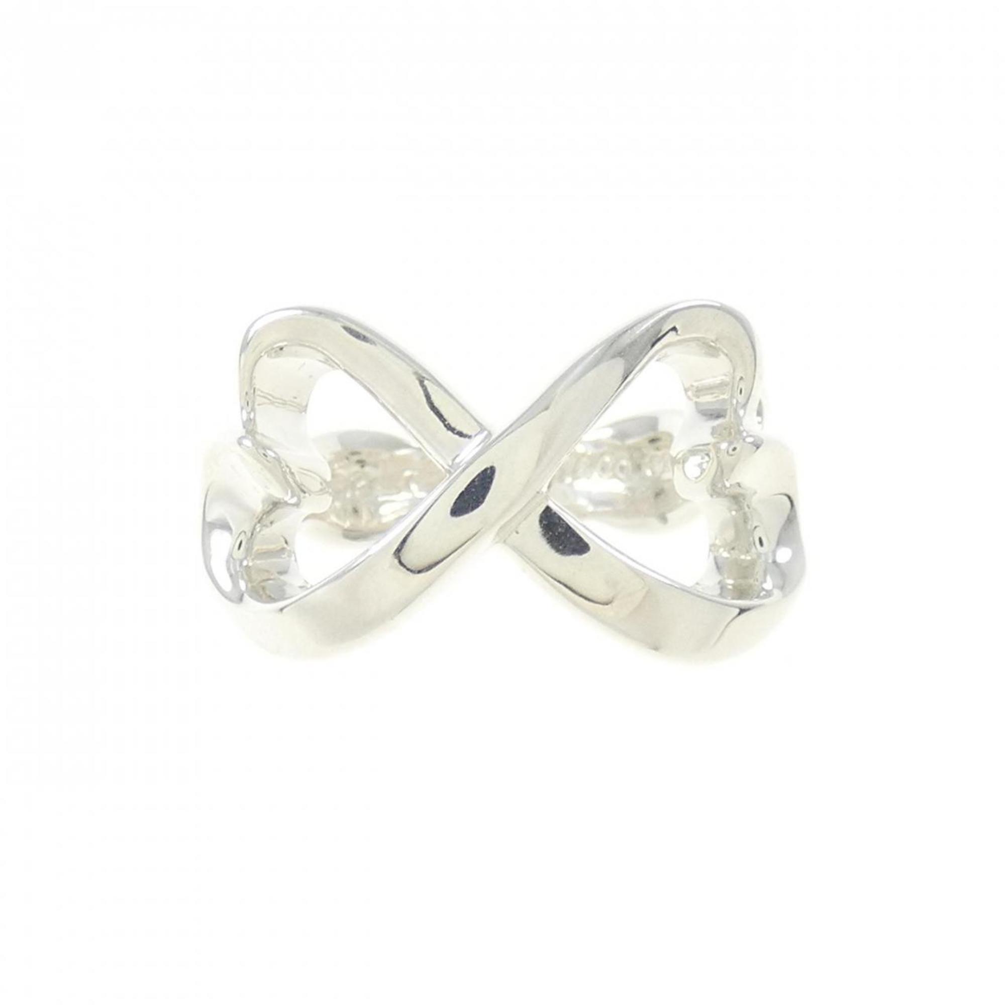 Double Loving Heart Ring Sterling Silver