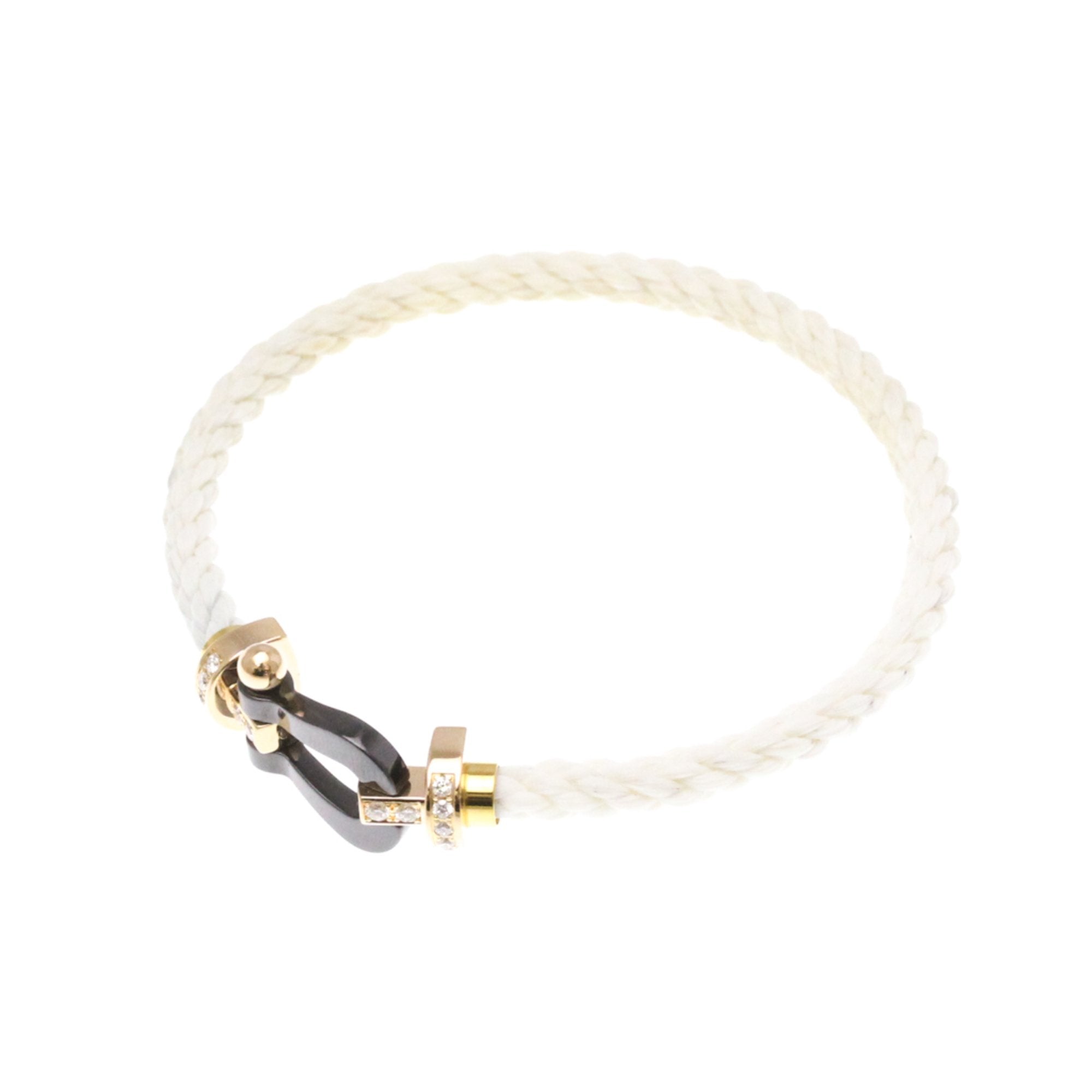 Bracelet Ceramic and 18K Rose Gold Large with Diamond
