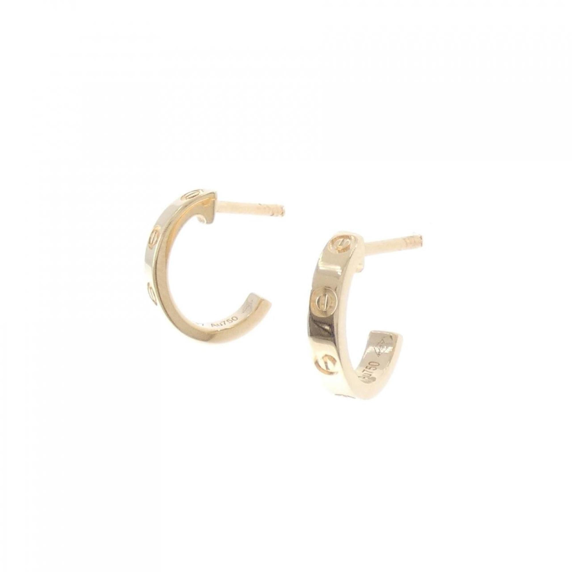 Love Stud Earrings 18K Rose Gold Mini 18K Rose Gold