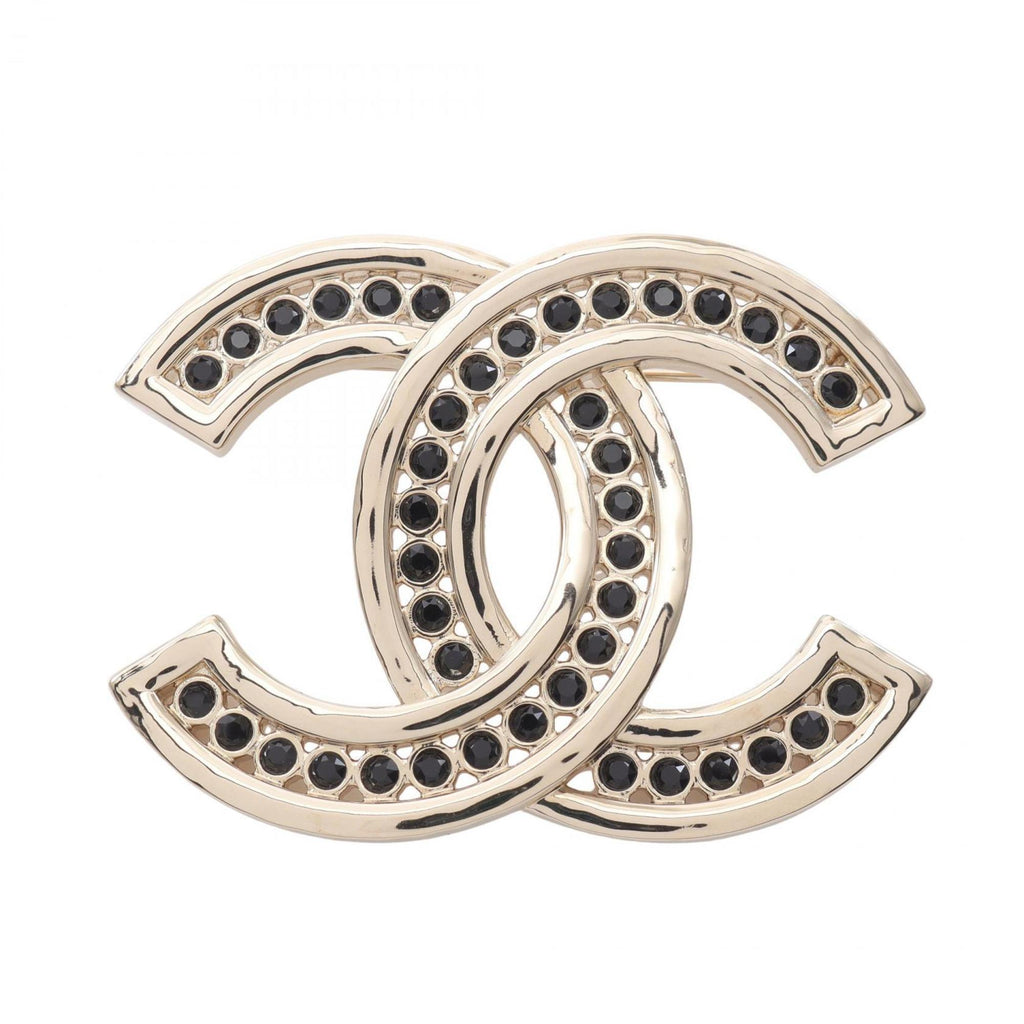 CC Logo Brooch Metal