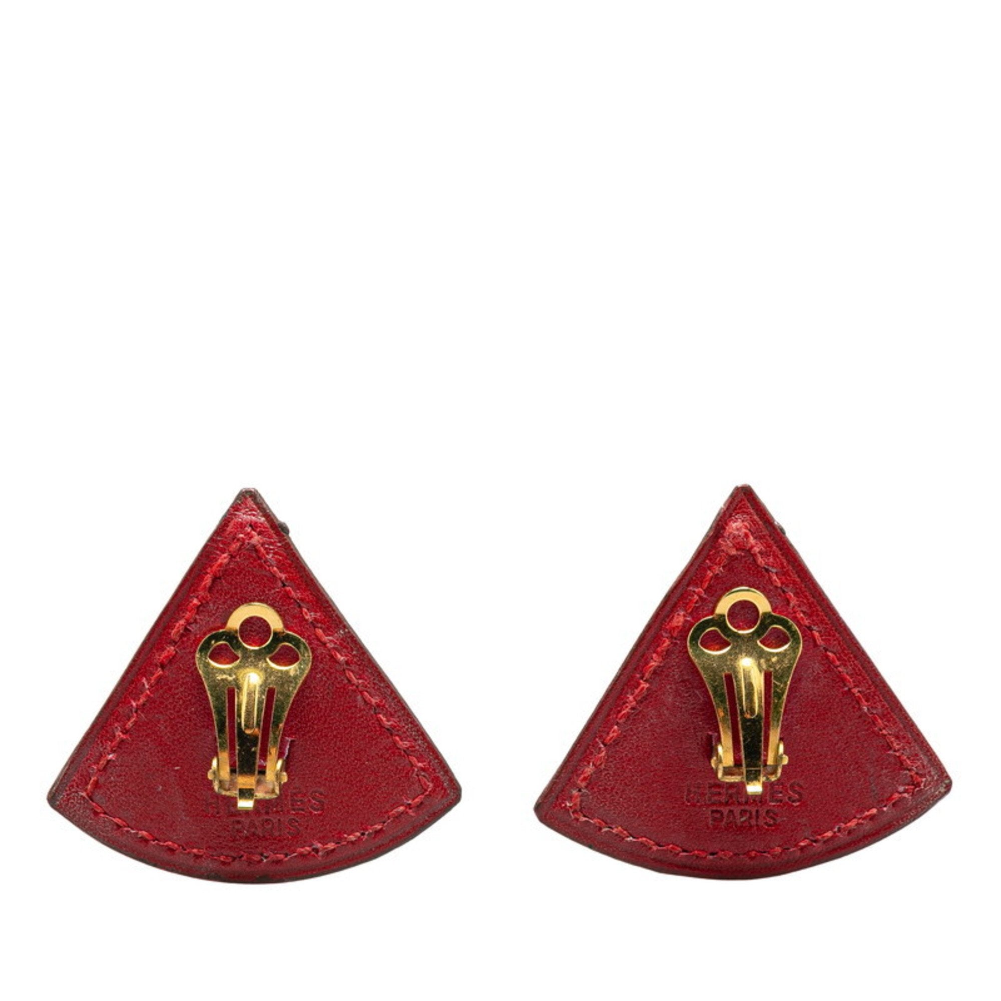 Clip-On Earrings Leather