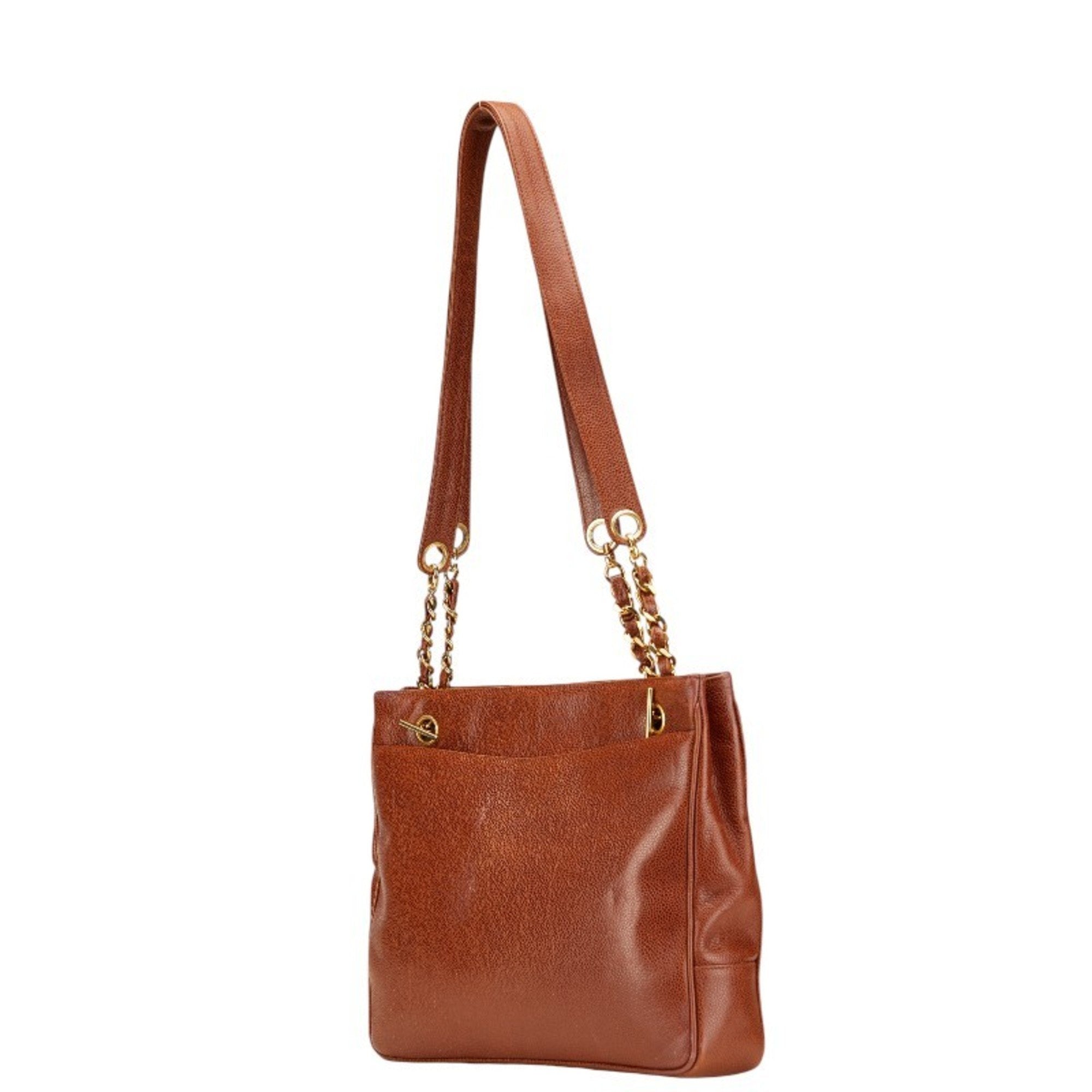 Vintage Timeless Chain Shoulder Bag Caviar Medium