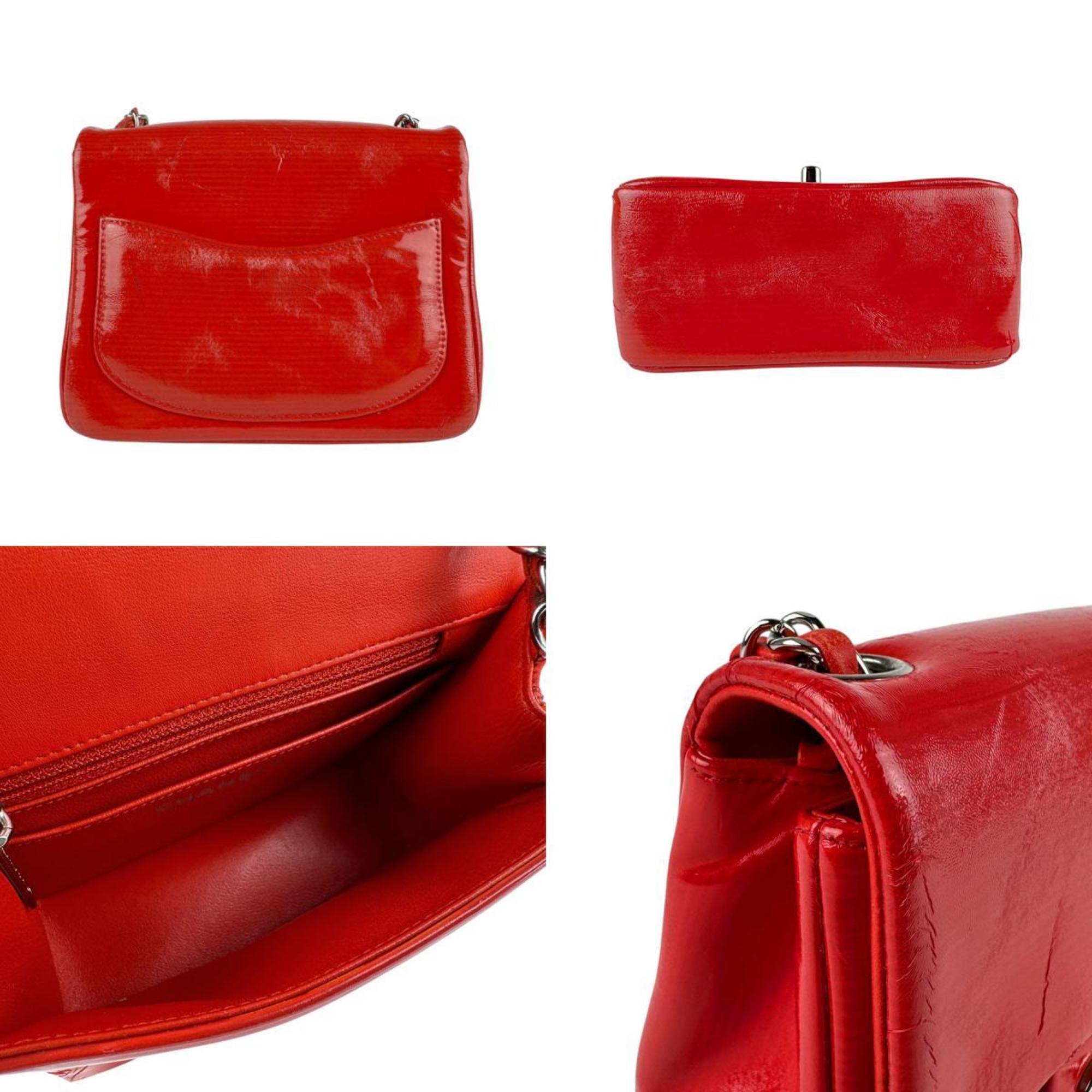 Square Classic Single Flap Bag Python Mini