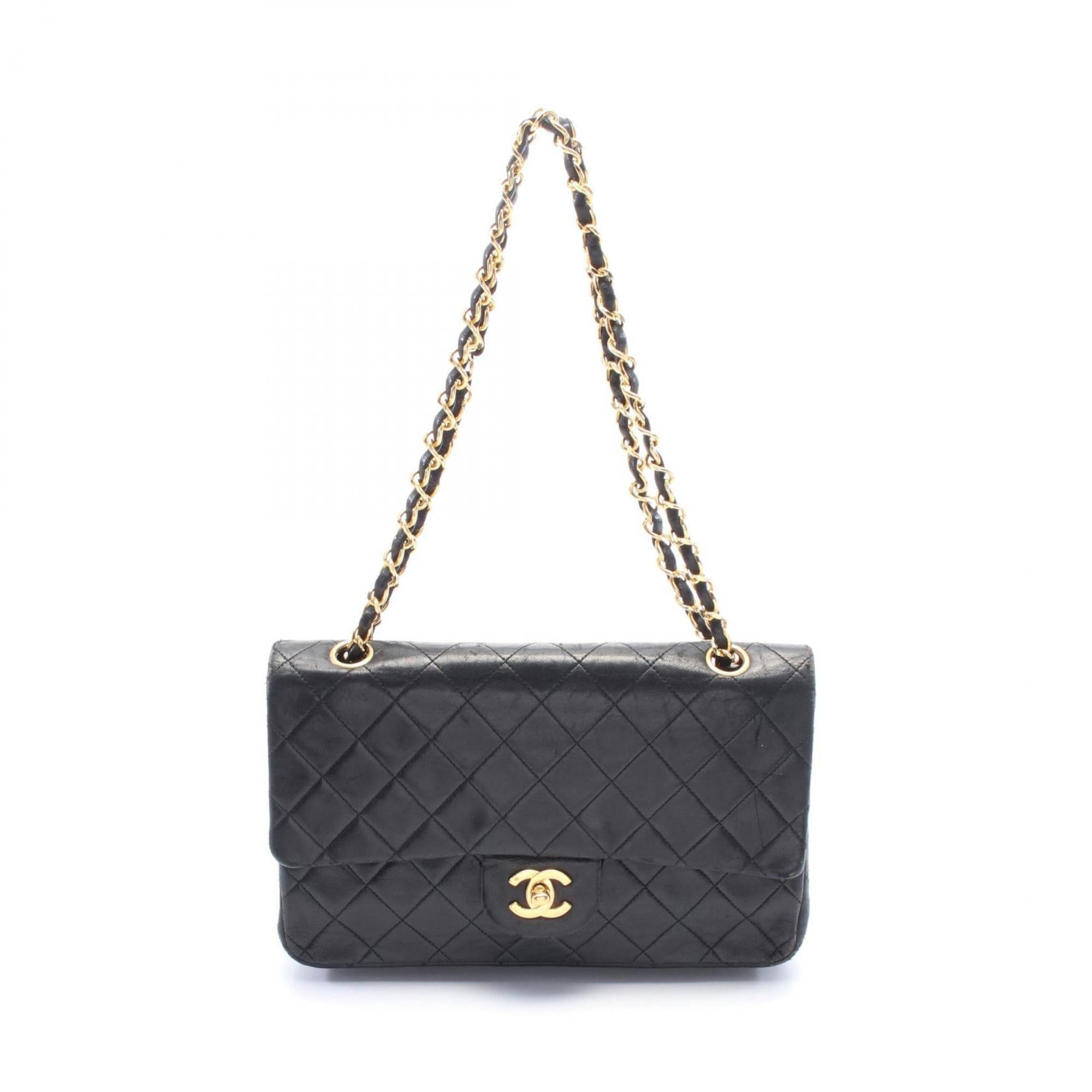 Vintage Classic Double Flap Bag Quilted Lambskin Medium