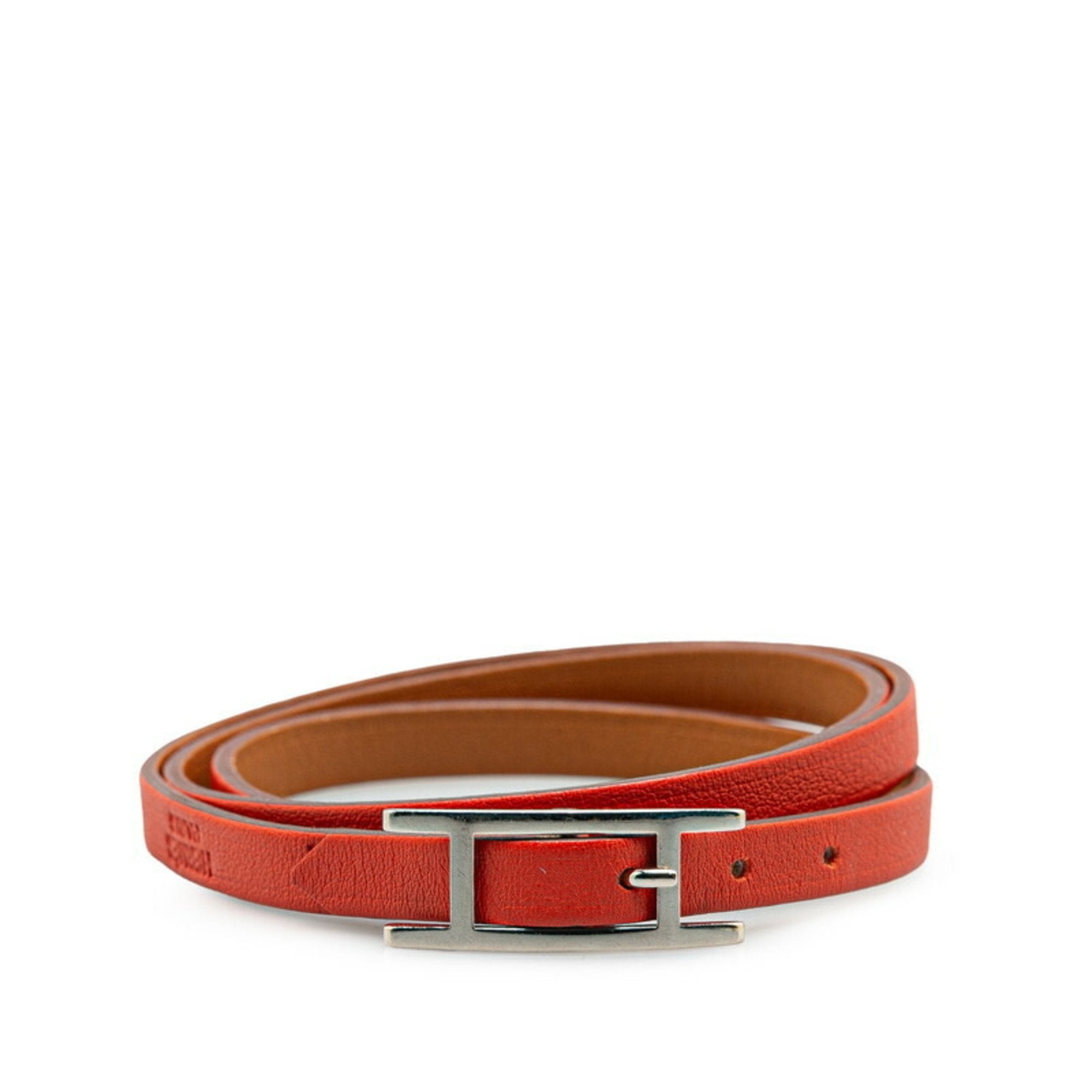Swift Leather Bracelet Brown and Orange