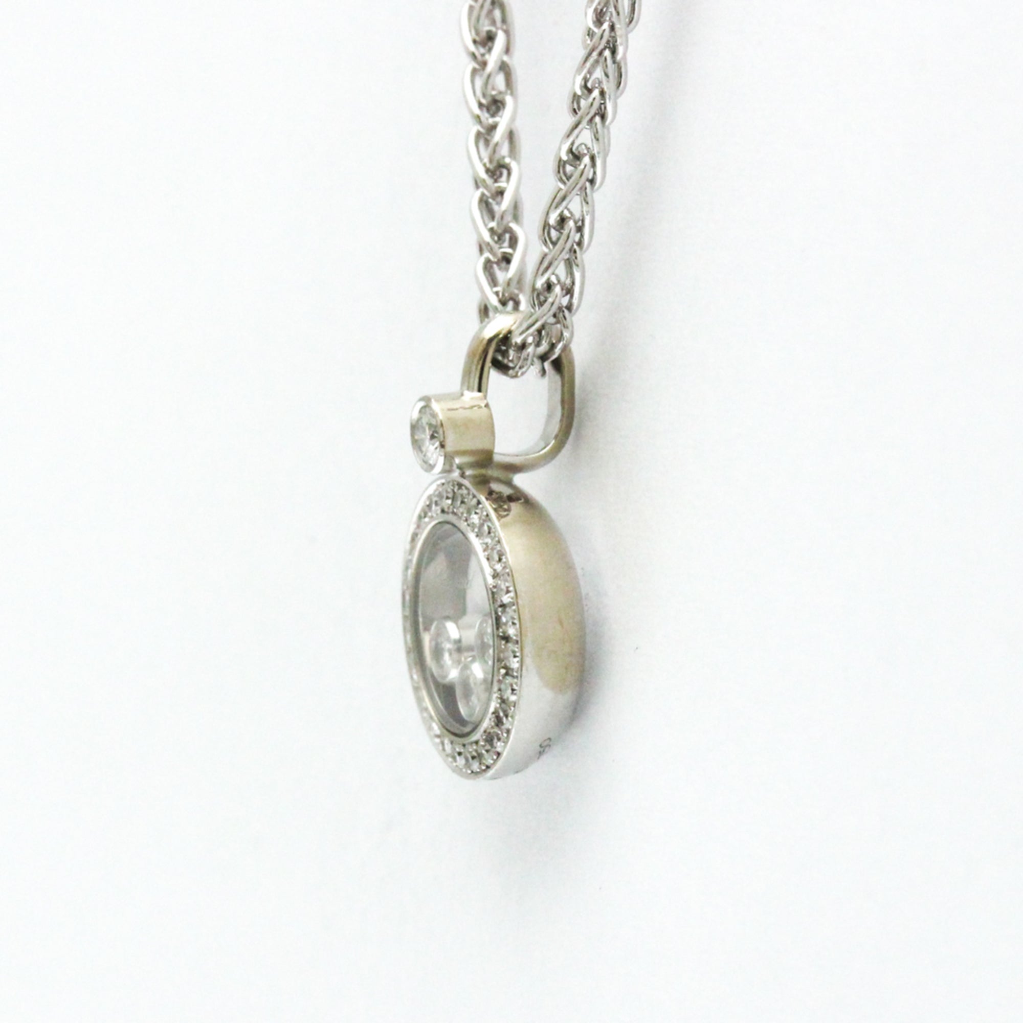 Pendant Necklace 18K White Gold with Diamond