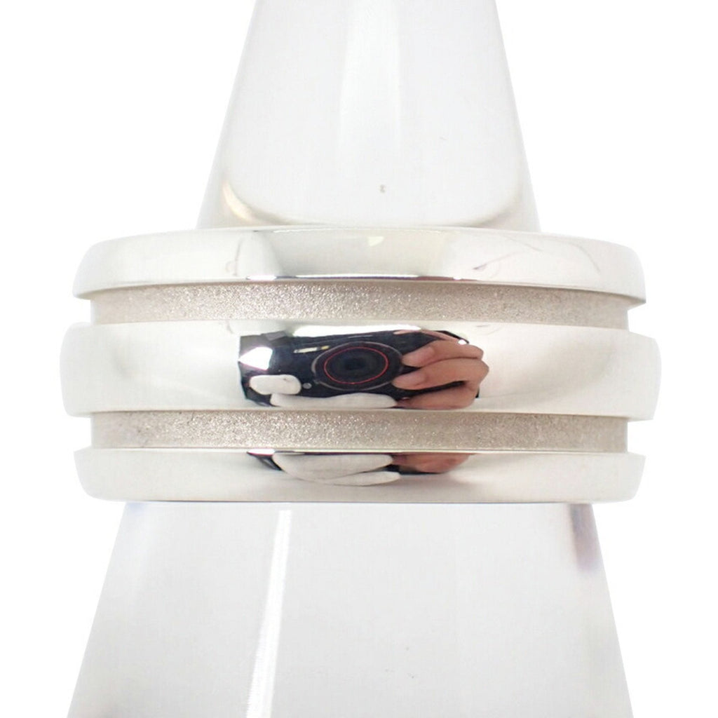 Double Line Band Ring Sterling Silver