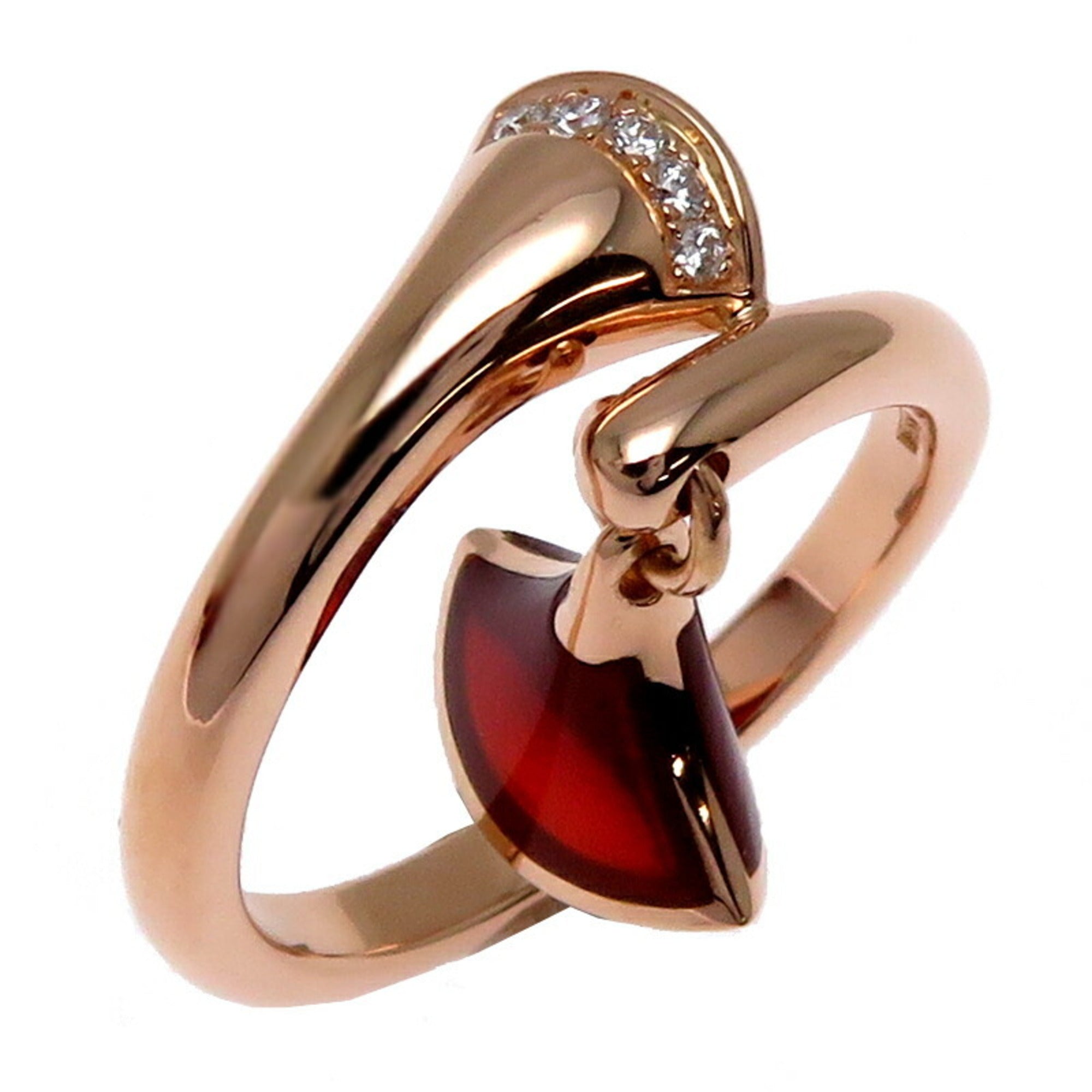 Diva Dream Ring 18K Rose Gold With Carnelian and Diamond