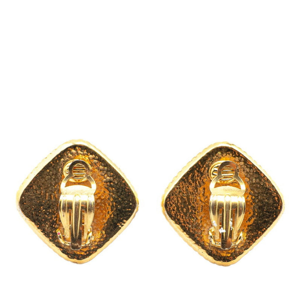 CC Logo Earrings Metal Gold-Tone Metal