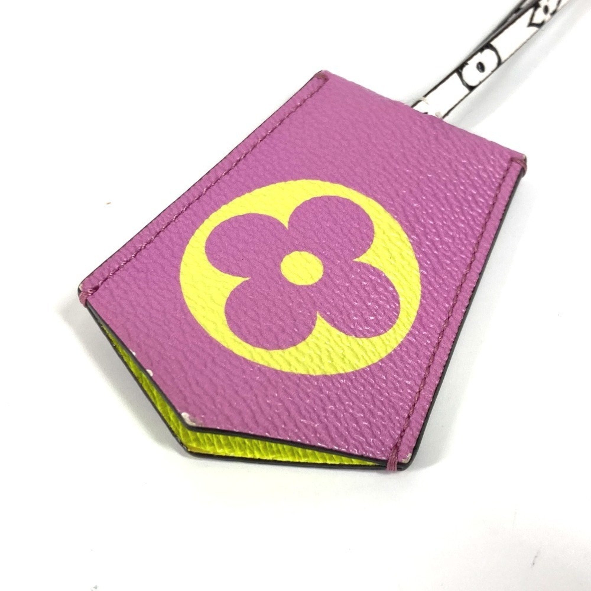 Monogram Giant Cloche Cle Charm Canvas Purple White Yellow Handbag Charm