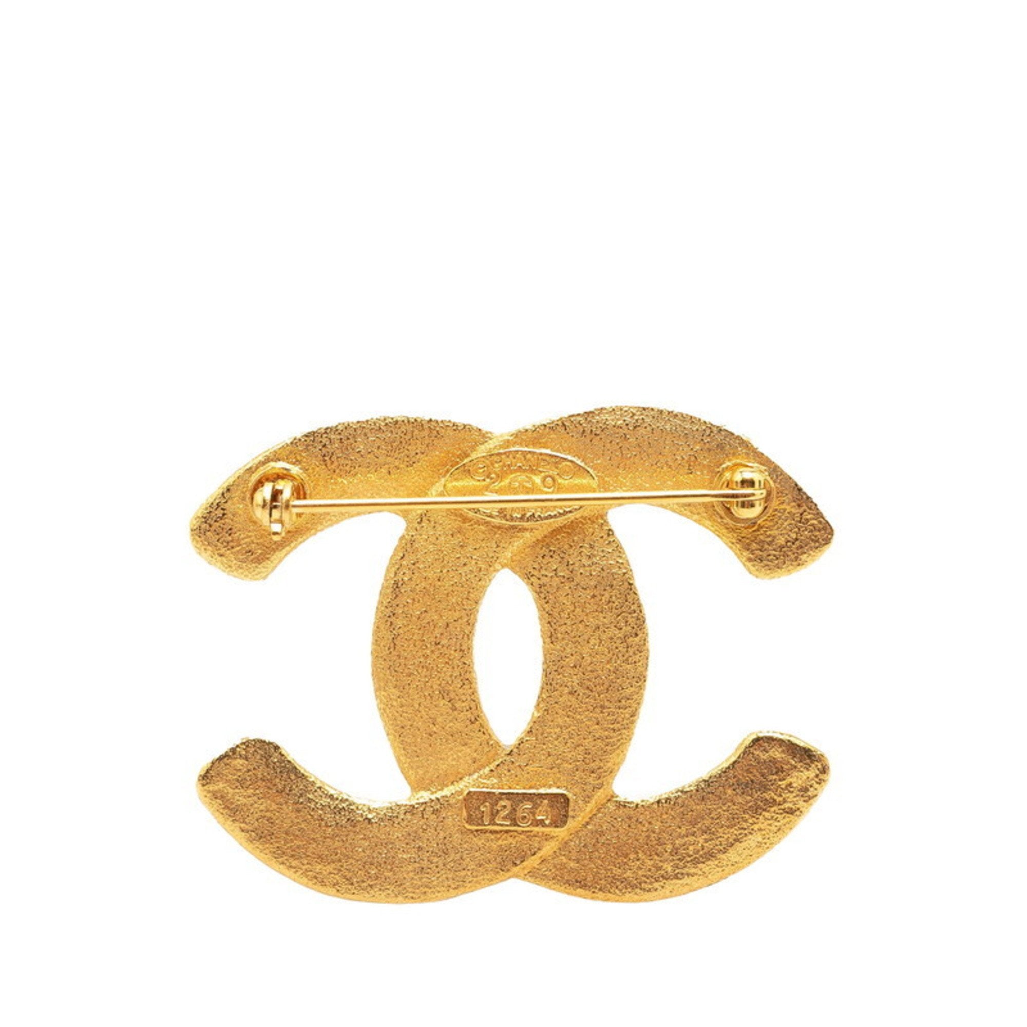 CC Logo Brooch Metal