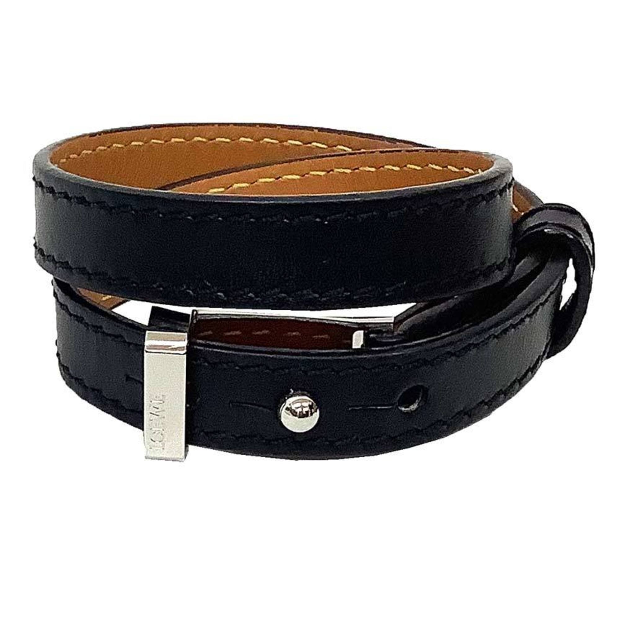 Double Strand Bracelet Leather and Metal