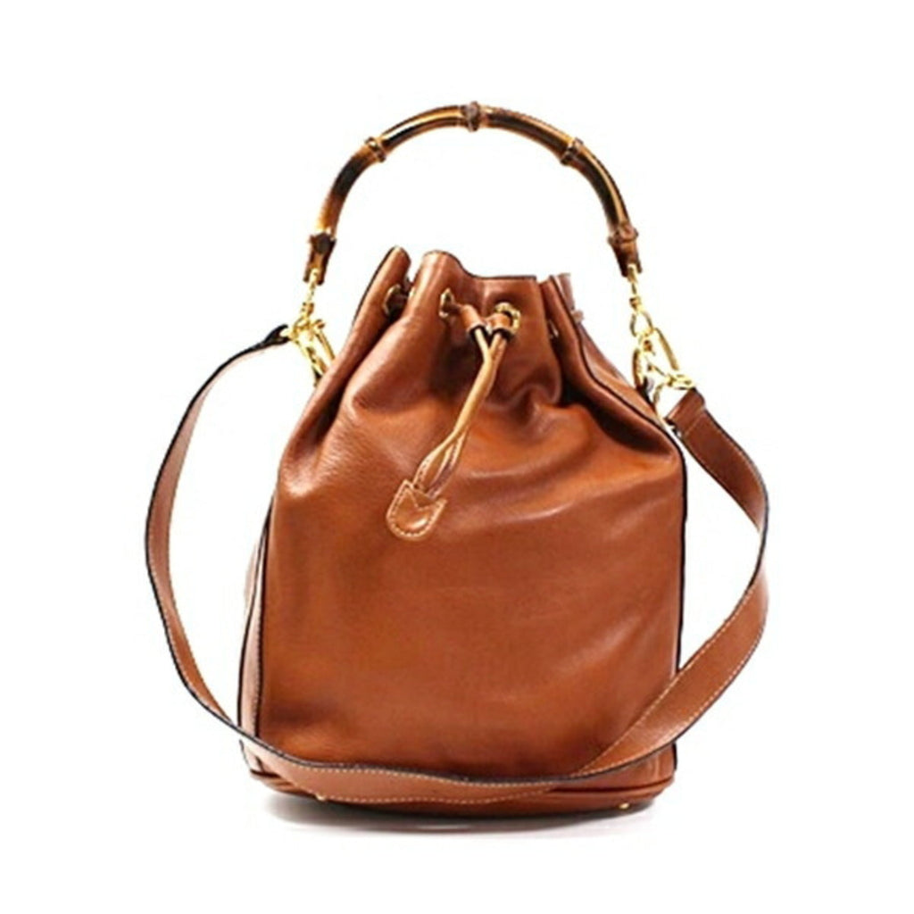 Diana NM Bamboo Shoulder Bag Leather Small