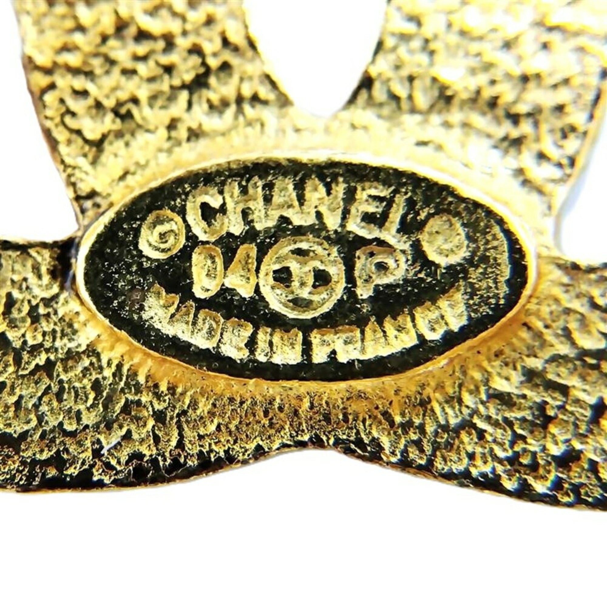CC Logo Brooch Metal