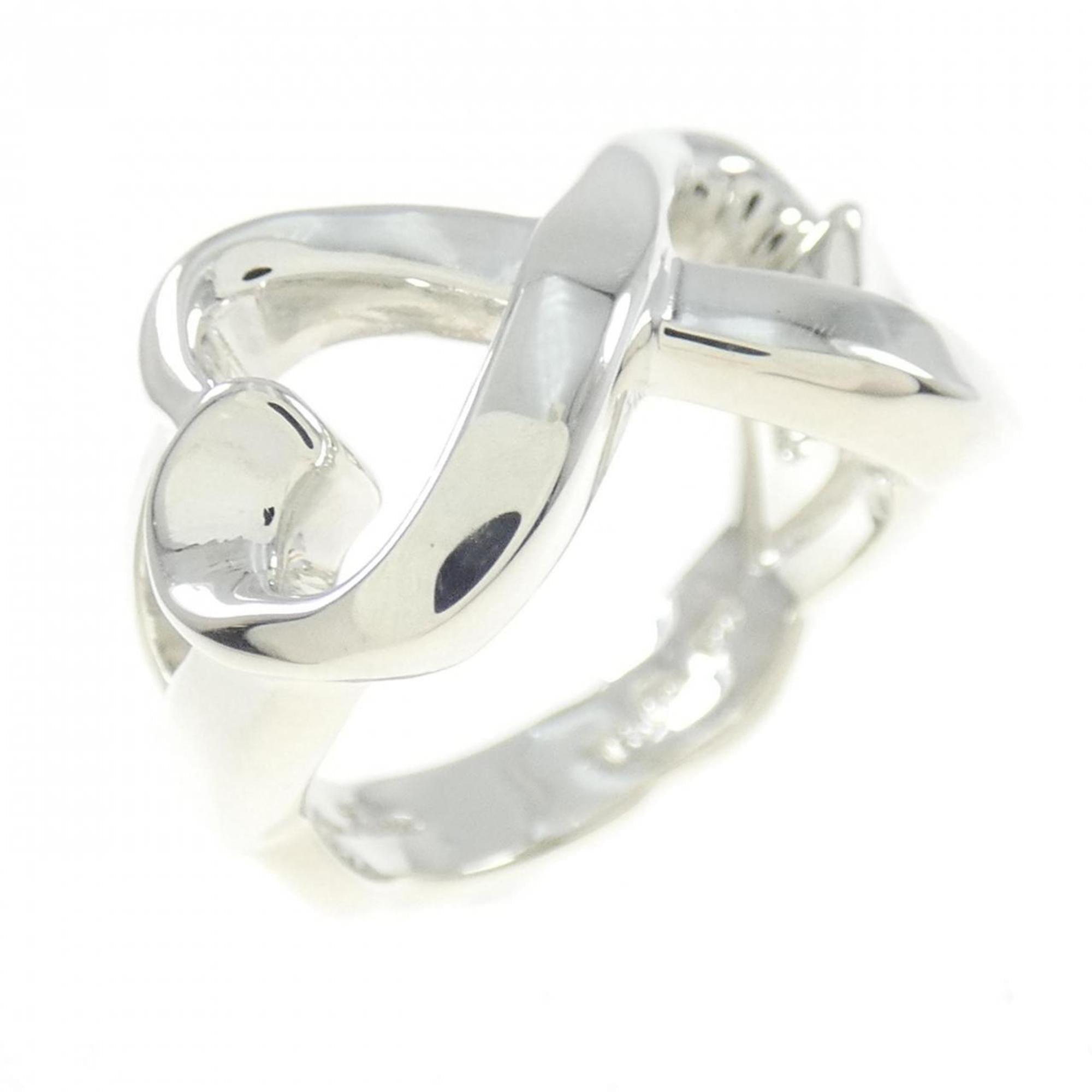 Double Loving Heart Ring Sterling Silver
