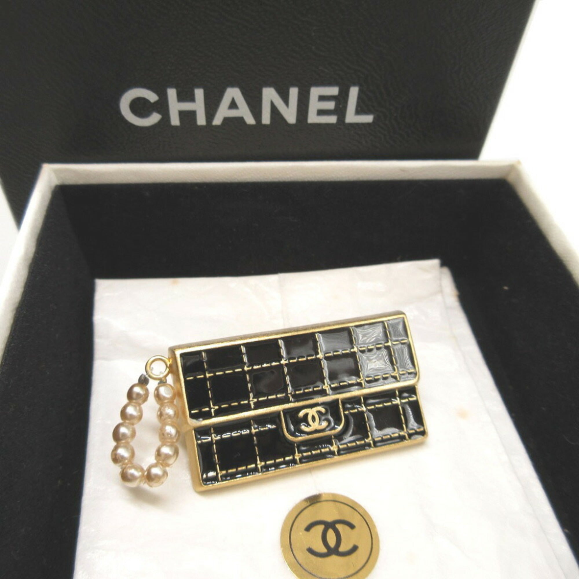 CC Logo Brooch Metal
