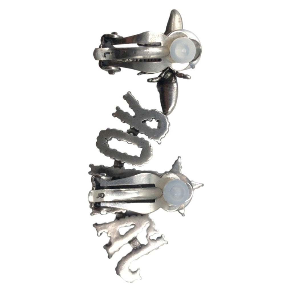Rhinestone Clip-On Earrings Metal and Rhinestone