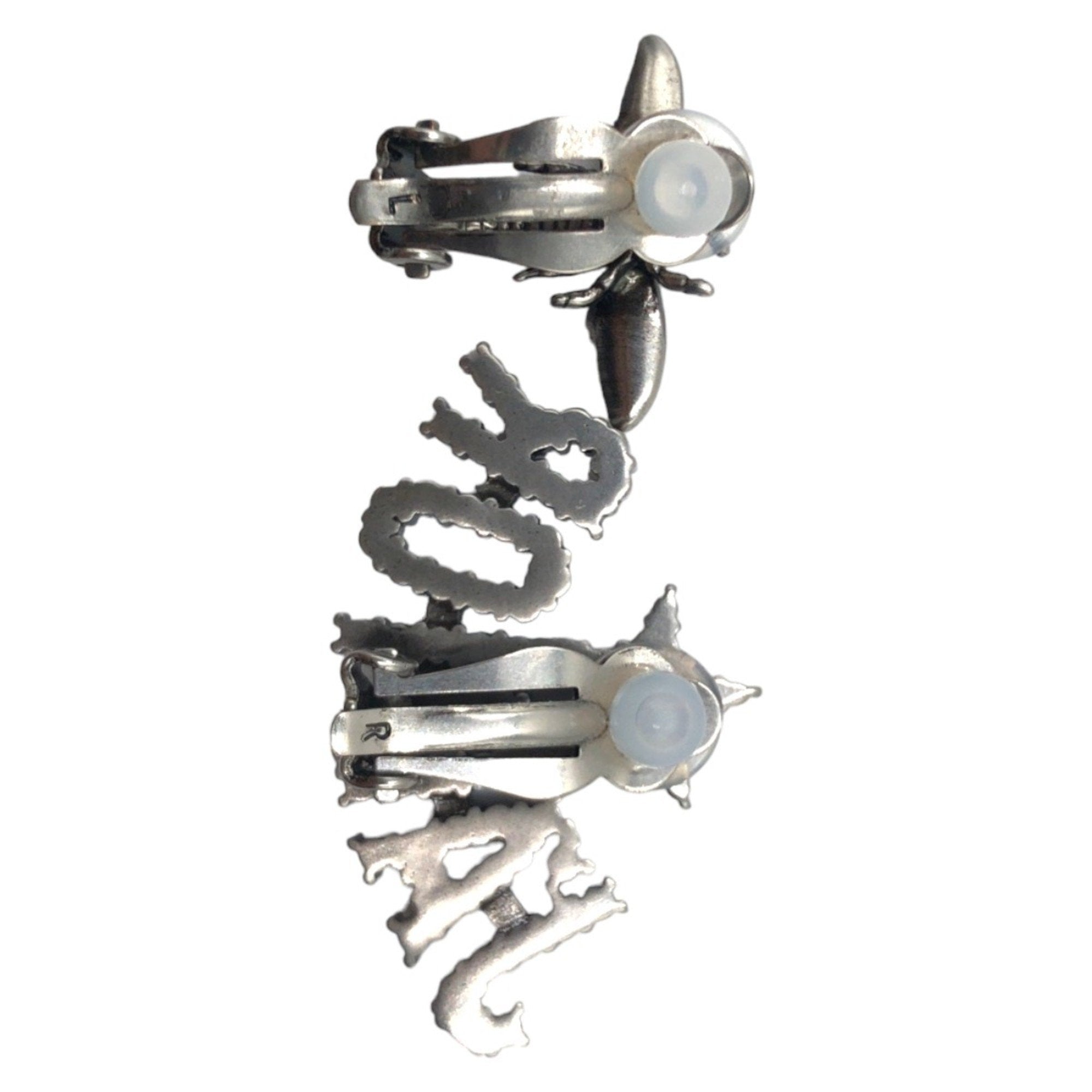 Rhinestone Clip-On Earrings Metal and Rhinestone