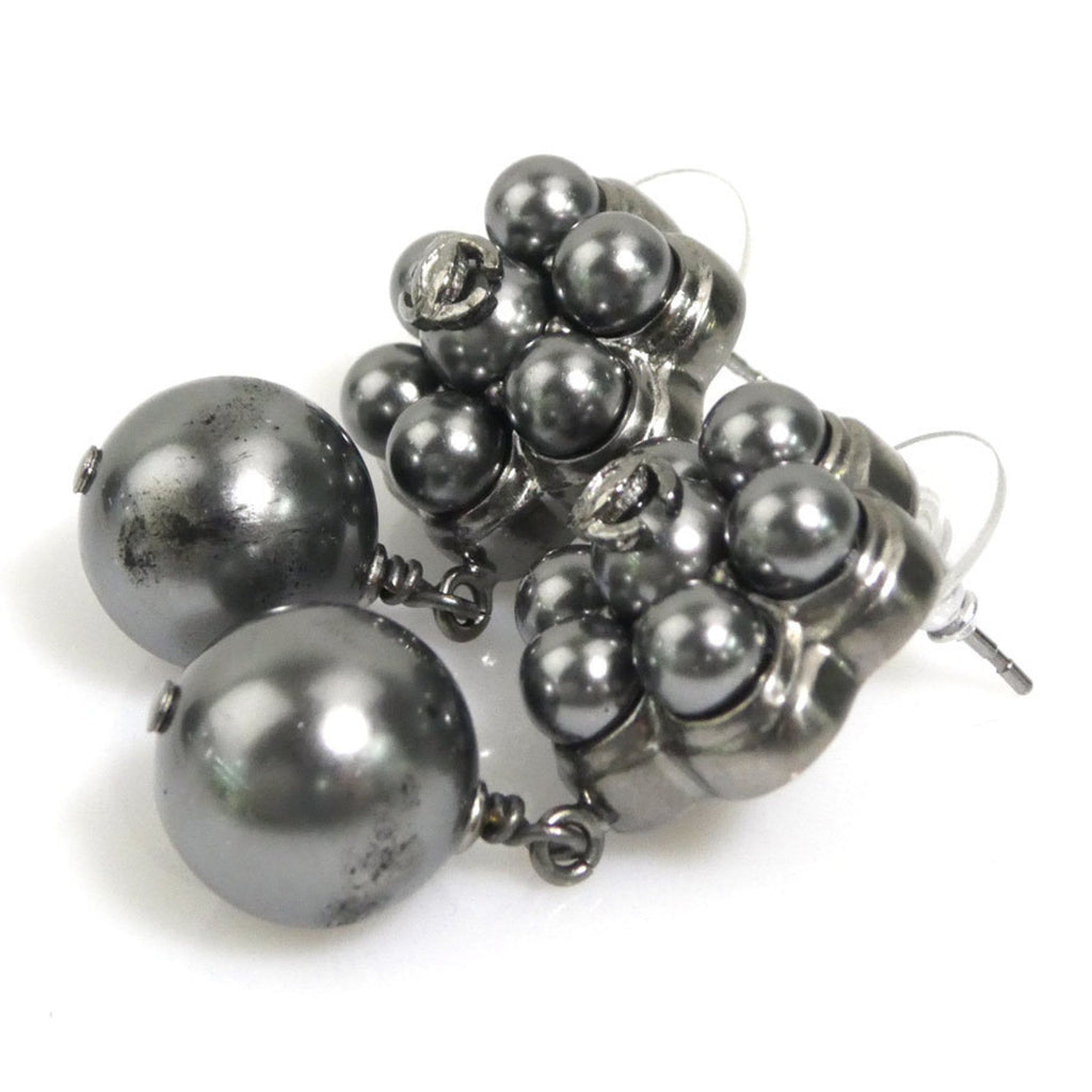 CC Logo Earrings Silver-Tone Metal Silver-Tone Metal