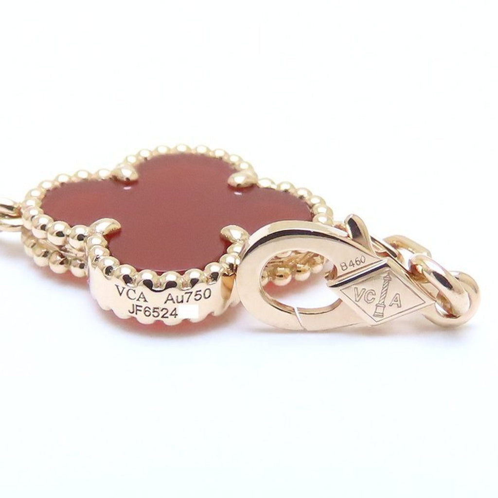 Alhambra Bracelet 18K Rose Gold and Carnelian